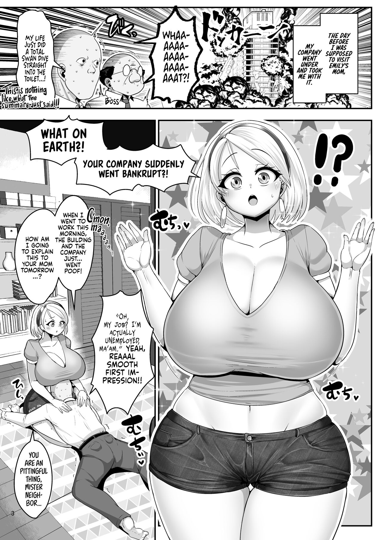 [Shinshunshantonshou (Bukatsu)]H Daisuki Kinpatsu Hakujin Bakunyuu Ryuugakusei ga Tonari no Heya ni Hikkoshite Kita!! 2 ~Mama mo Ore no SeFri ni Natta!!~[English] {head empty} [Digital] Page 4