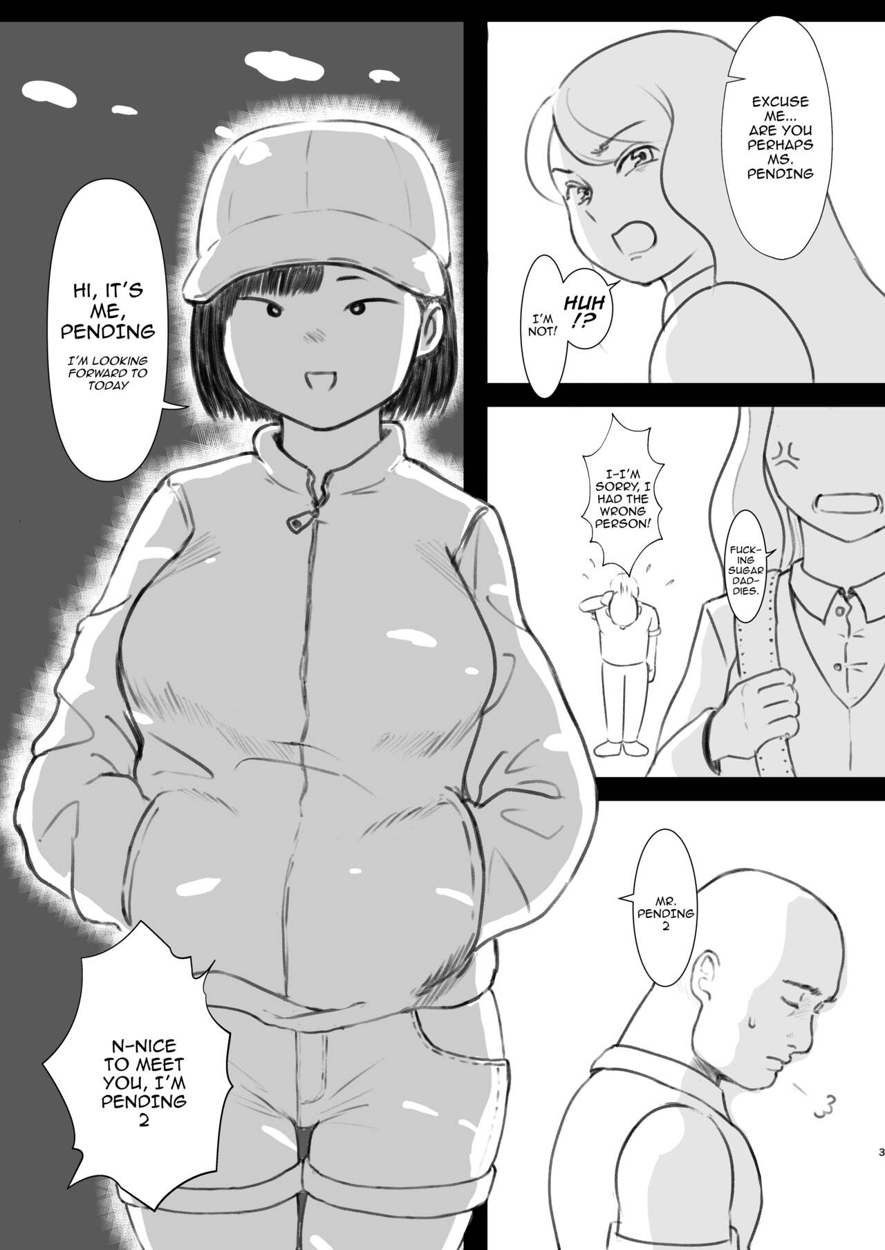 [People Punch (Hauwa)]Yotomae no doutei ga papa katsuyattatta. | Before Turning 40 a Virgin Became a Sugar Daddy[English] {Doujins.com} [Digital] Page 2