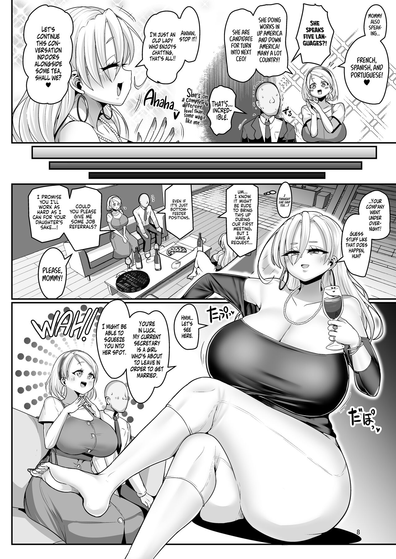 [Shinshunshantonshou (Bukatsu)]H Daisuki Kinpatsu Hakujin Bakunyuu Ryuugakusei ga Tonari no Heya ni Hikkoshite Kita!! 2 ~Mama mo Ore no SeFri ni Natta!!~[English] {head empty} [Digital] Page 9