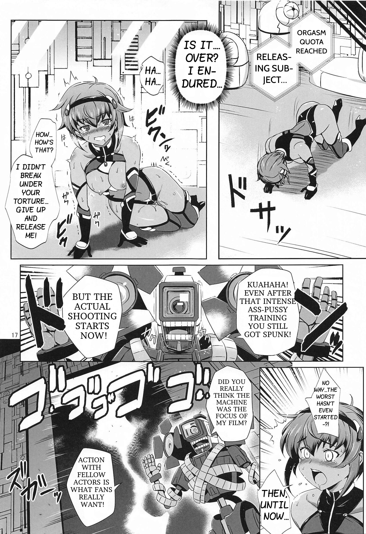 (Akihabara Doujinsai 4) [Tanpatsu Kikaku (DHA)]Choukou Senshi wa Aragaenai!(Chou Koudaisen Escalation Heroines) [English] [Incomplete] Page 14