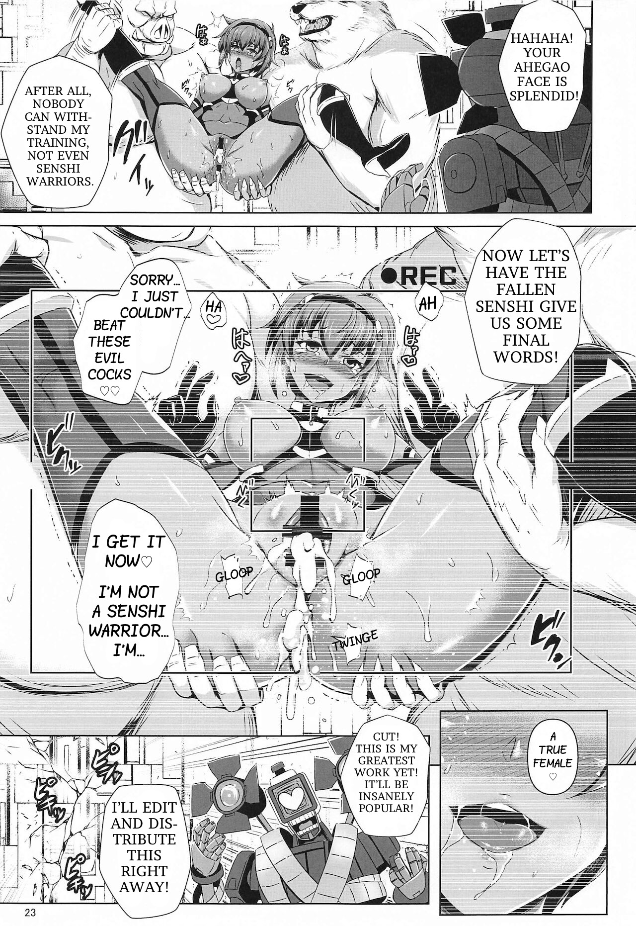 (Akihabara Doujinsai 4) [Tanpatsu Kikaku (DHA)]Choukou Senshi wa Aragaenai!(Chou Koudaisen Escalation Heroines) [English] [Incomplete] Page 20