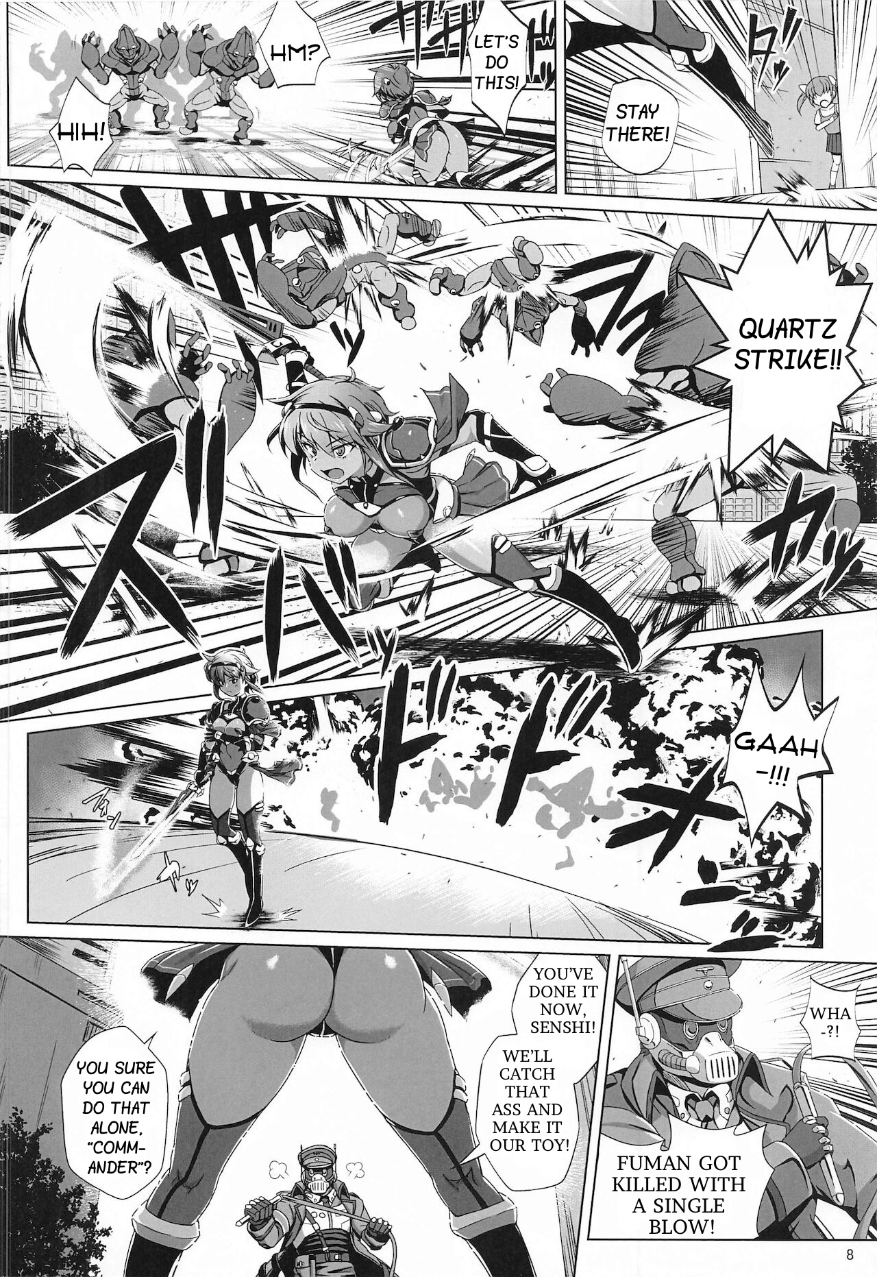 (Akihabara Doujinsai 4) [Tanpatsu Kikaku (DHA)]Choukou Senshi wa Aragaenai!(Chou Koudaisen Escalation Heroines) [English] [Incomplete] Page 5