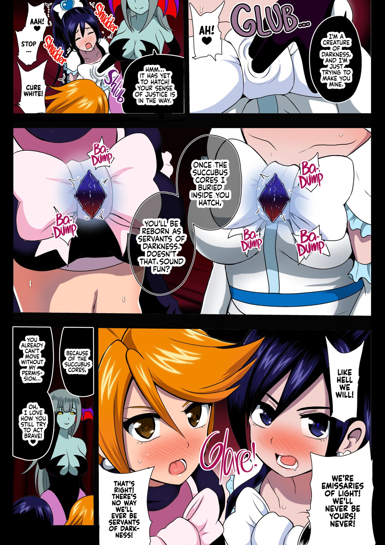 [Akuochisukii Kyoushitsu (Akuochisukii Sensei) Inma Tensei Full Color Ban | Succubus Reincarnation (Futari wa PreCure) [English] {2d-market.com} [Decensored] [Digital] Page 4