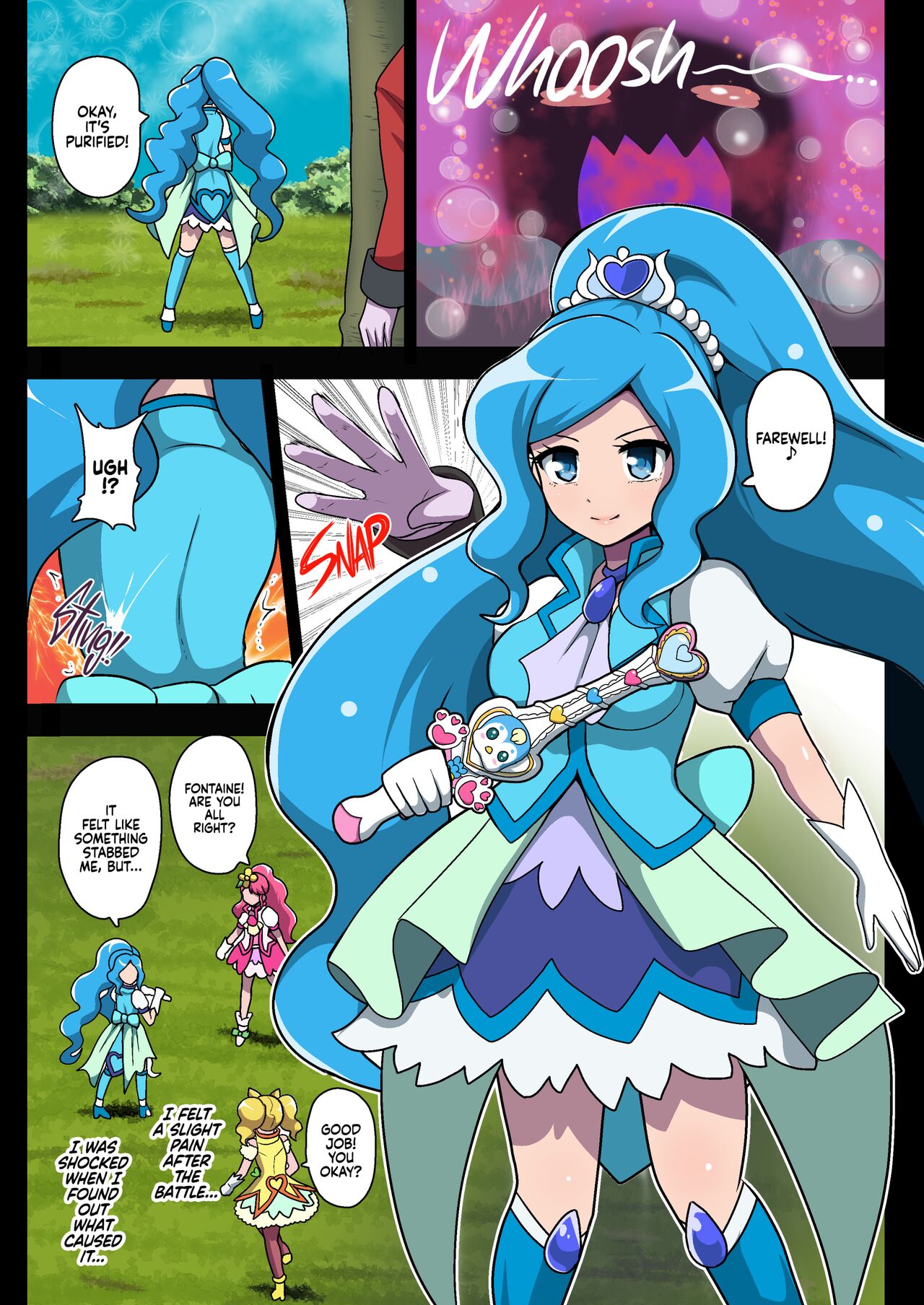 [Akuochisukii Kyoushitsu (Akuochisukii Sensei)]Kegasareta Seisen | Defiled Water(Healin' Good PreCure) [English] {2d-market.com} [Decensored] [Digital] Page 2