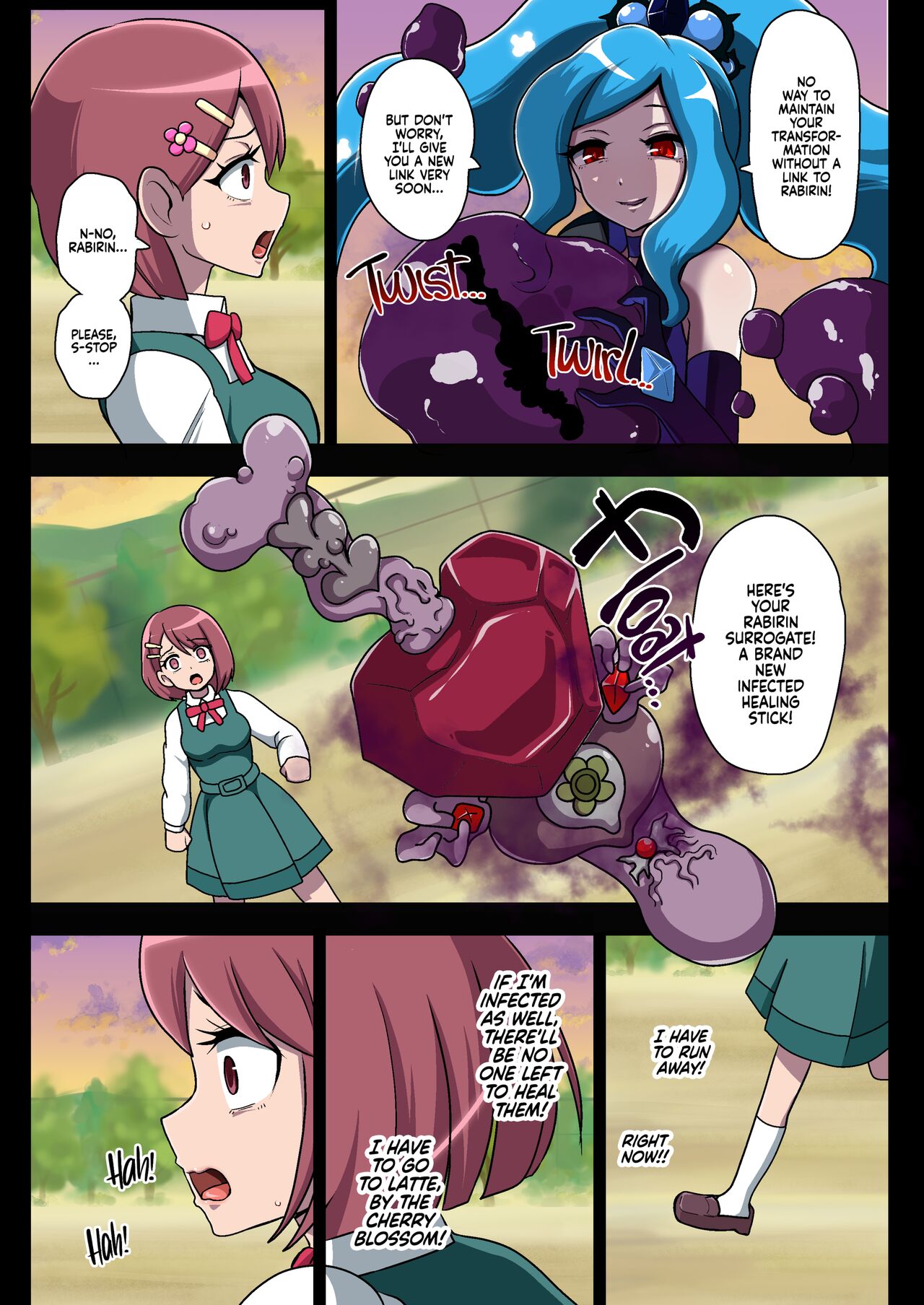 [Akuochisukii Kyoushitsu (Akuochisukii Sensei)]Kegasareta Seisen | Defiled Water(Healin' Good PreCure) [English] {2d-market.com} [Decensored] [Digital] Page 24