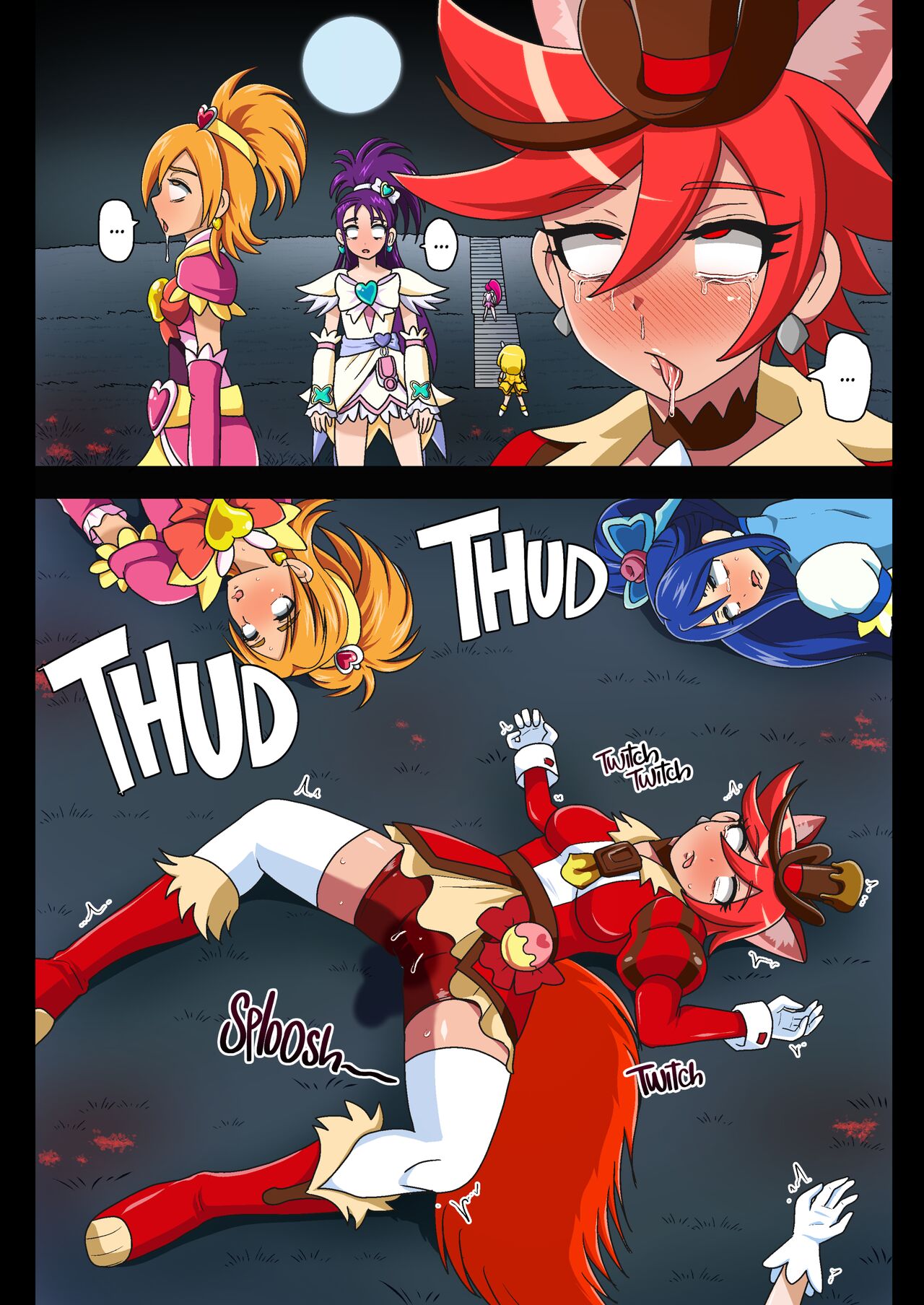 [Akuochisukii Kyoushitsu (Akuochisukii Sensei)]Kegasareta Seisen AFTERDARK | Defiled Water AFTERDARK(Healin' Good PreCure) [English] {2d-market.com} [Decensored] [Digital] Page 11