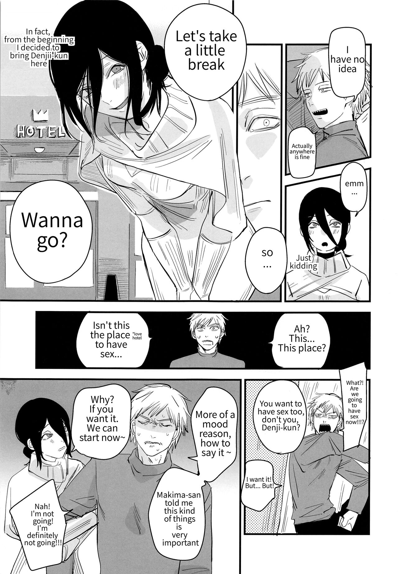 (C101) [OnikuShop (Onikuya)]Denji-kun, Chotto Kyuukei Shimasen ka? | Denji kun, Do You Want To Take A Break?(Chainsaw Man) [English] [Quan] Page 4