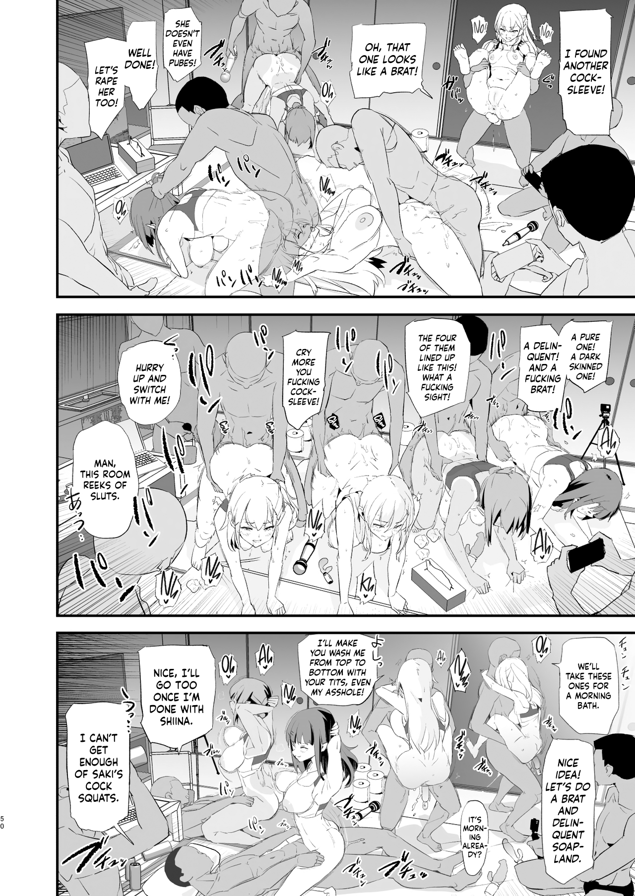 [Yami ni Ugomeku (Dokurosan)]Our Exchange Cocksleeve Camp - First and Second Day! + Extra & Bonus Paper[Digital] [English] [Kinsei Translations] [Decensored] Page 50