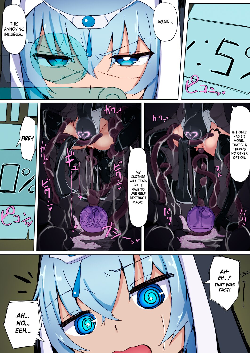 [Ichijikushirabe Shiki (Shirabe Shiki)]Teikyuu Zako Inma no Shokushu ga Fukai nanode Kankaku Shadan Mahou o Tenkai Shimashita wa!![English] [Kinsei Translations] [Colorized] [Decensored] Page 27