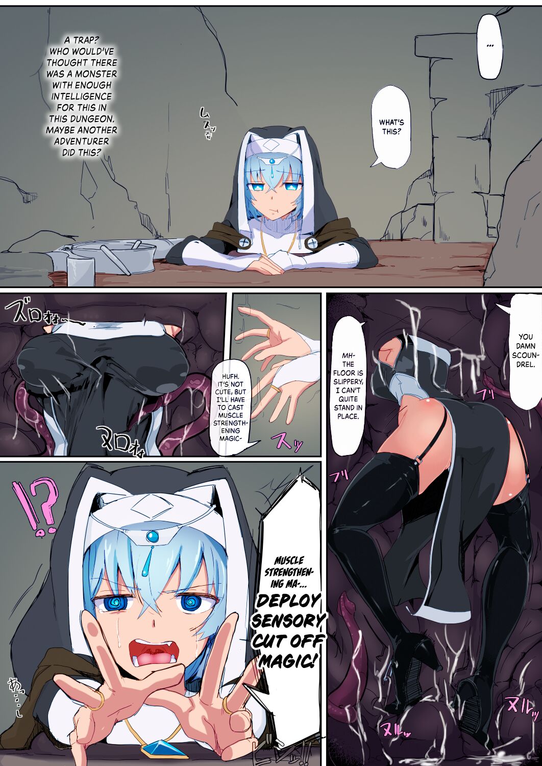 [Ichijikushirabe Shiki (Shirabe Shiki)]Teikyuu Zako Inma no Shokushu ga Fukai nanode Kankaku Shadan Mahou o Tenkai Shimashita wa!![English] [Kinsei Translations] [Colorized] [Decensored] Page 4