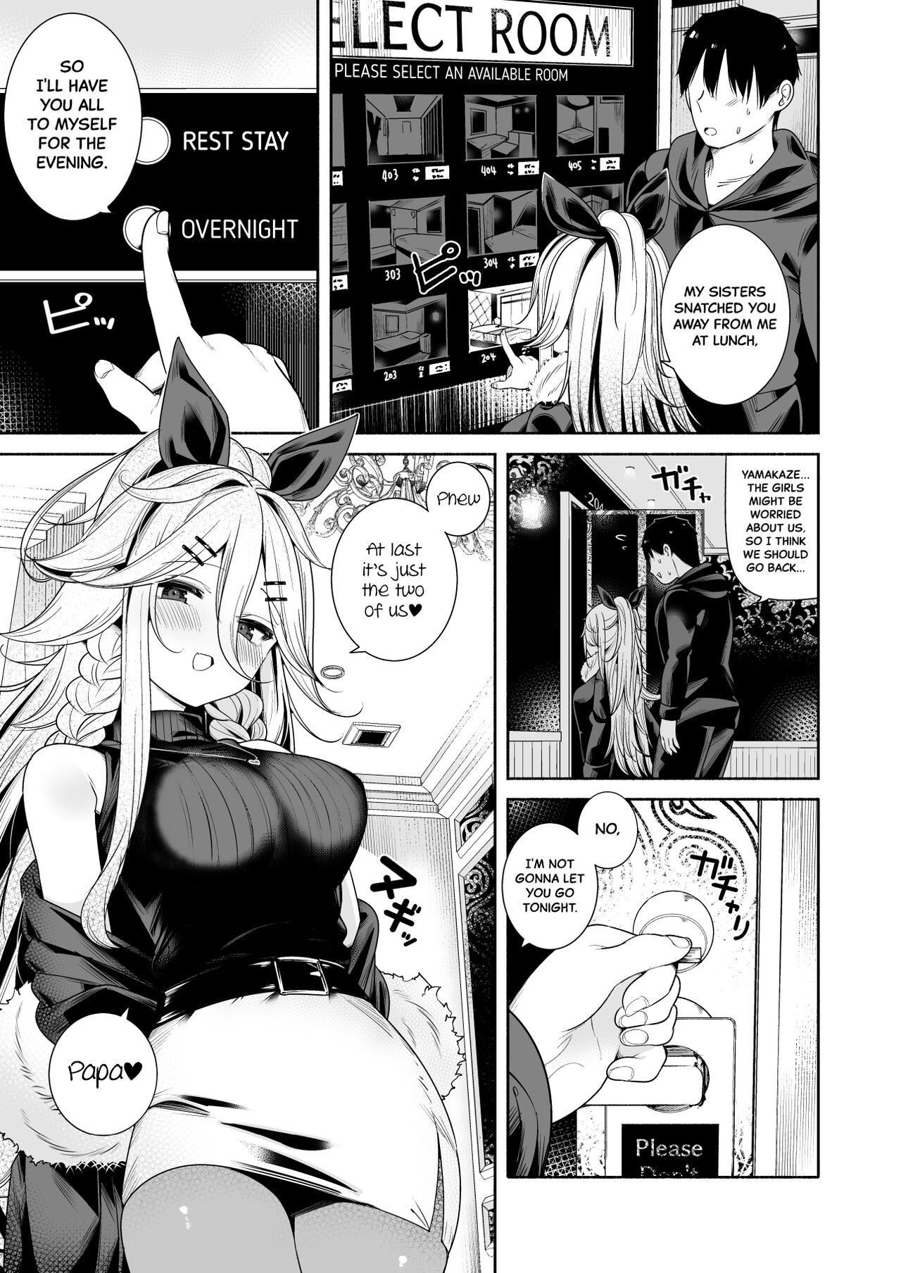 [Toto-taste (Suzuki Toto)]Yamakaze-chan to LoveHo de Icha Love Kozukuri Sex | Lovey-dovey Baby-making Sex with Yamakaze at a Love Hotel(Kantai Collection -KanColle-) [English] [Black Grimoires] [Digital] Page 10