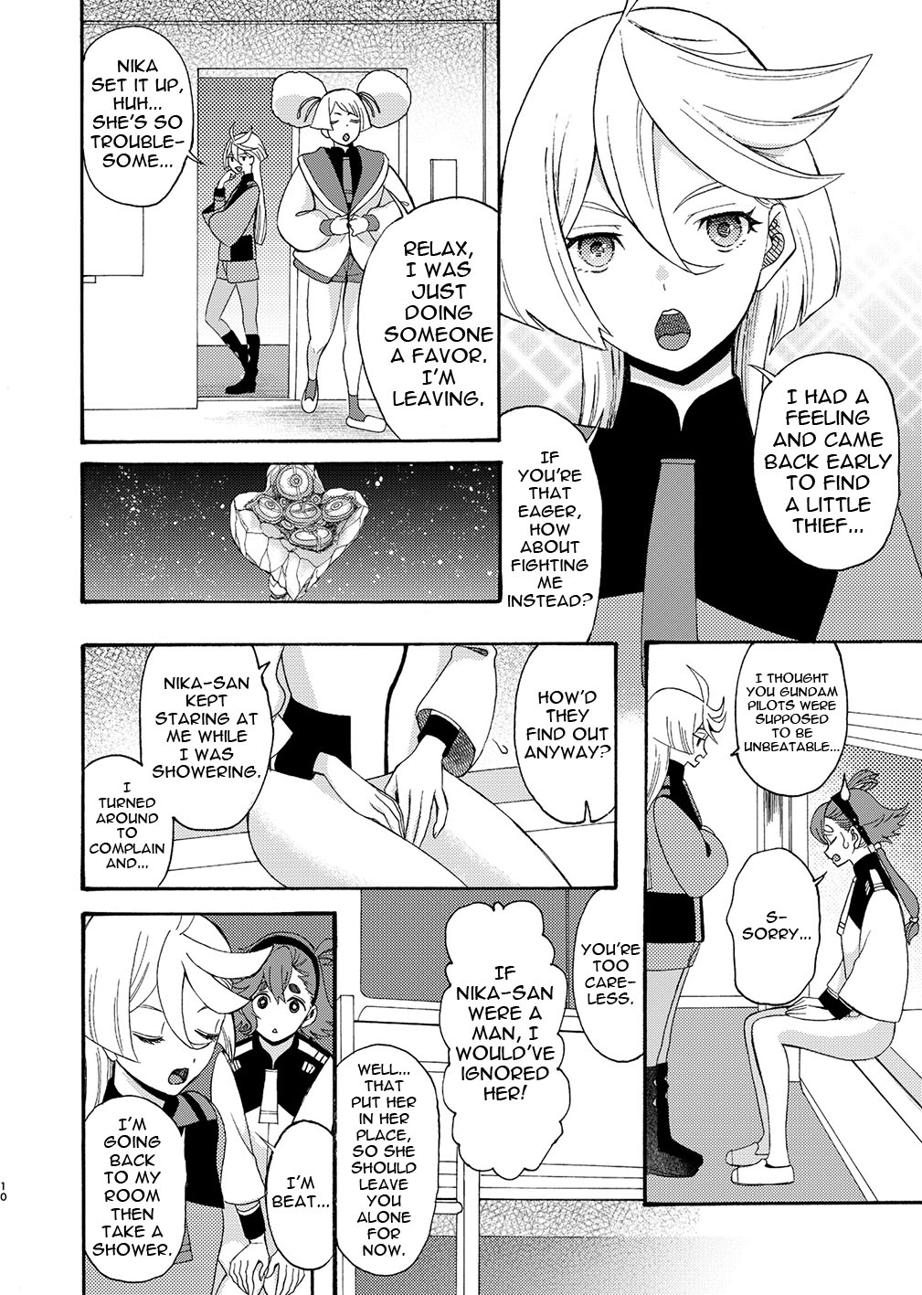 [KNIFE EDGE (Hoshitsuki Neon.)]Majo Ku Kisetsu ni Otome wa Tsuibamu | Picking At a Young Woman During Witch Eating Season(Gundam The Witch from Mercury) [English] {Doujins.com} [Digital] Page 10
