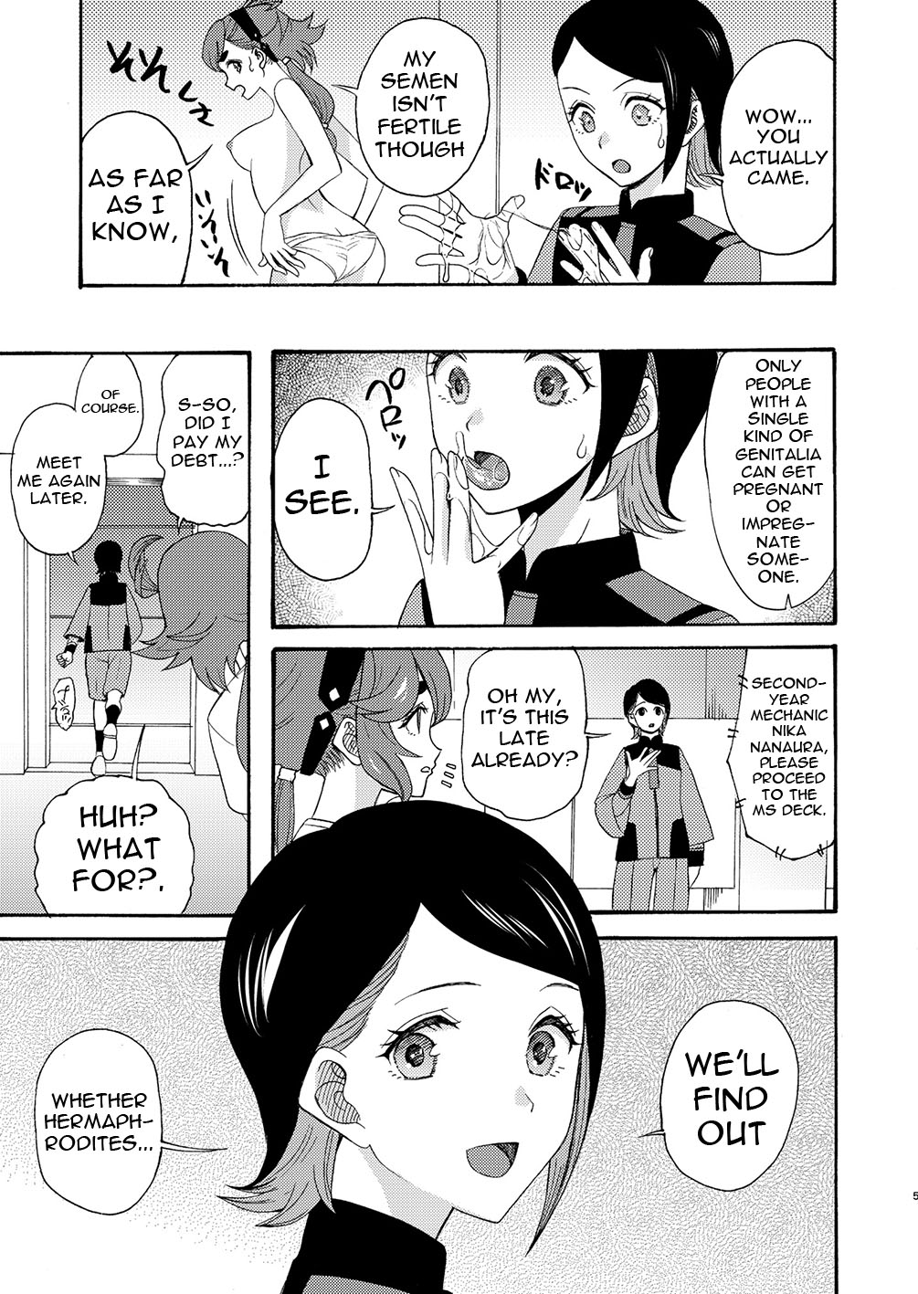 [KNIFE EDGE (Hoshitsuki Neon.)]Majo Ku Kisetsu ni Otome wa Tsuibamu | Picking At a Young Woman During Witch Eating Season(Gundam The Witch from Mercury) [English] {Doujins.com} [Digital] Page 5