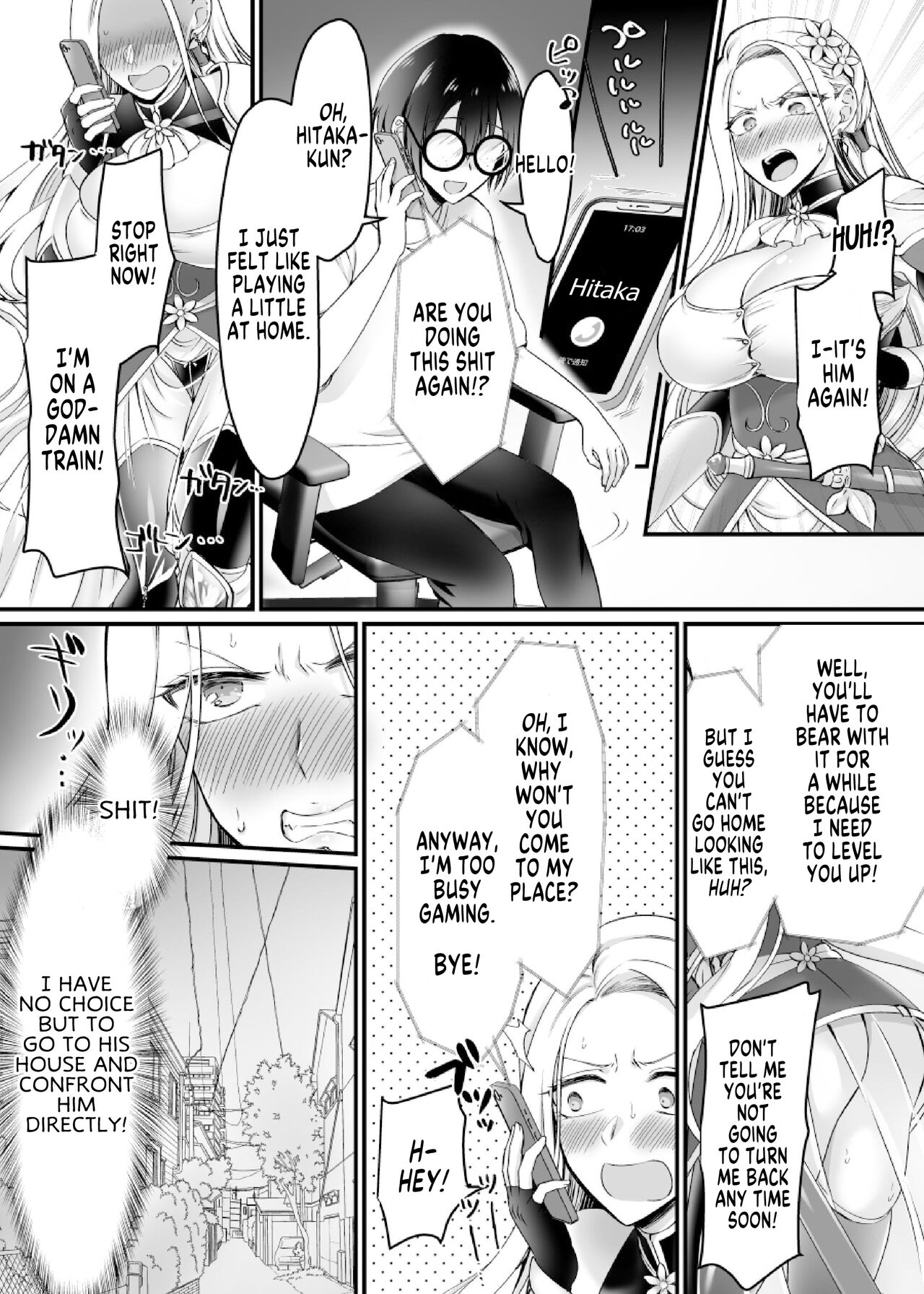 [Amuai Okashi Seisakusho (Moegi Oji-san, Namamugi)]Genjitsu Douki Gacha Nekura Otaku no Yome Chara ni Saserareta Ore | Reality-Synch Gacha How I got Turned Into The Waifu of a Gloomy Nerd[English] [SachiKing] Page 24