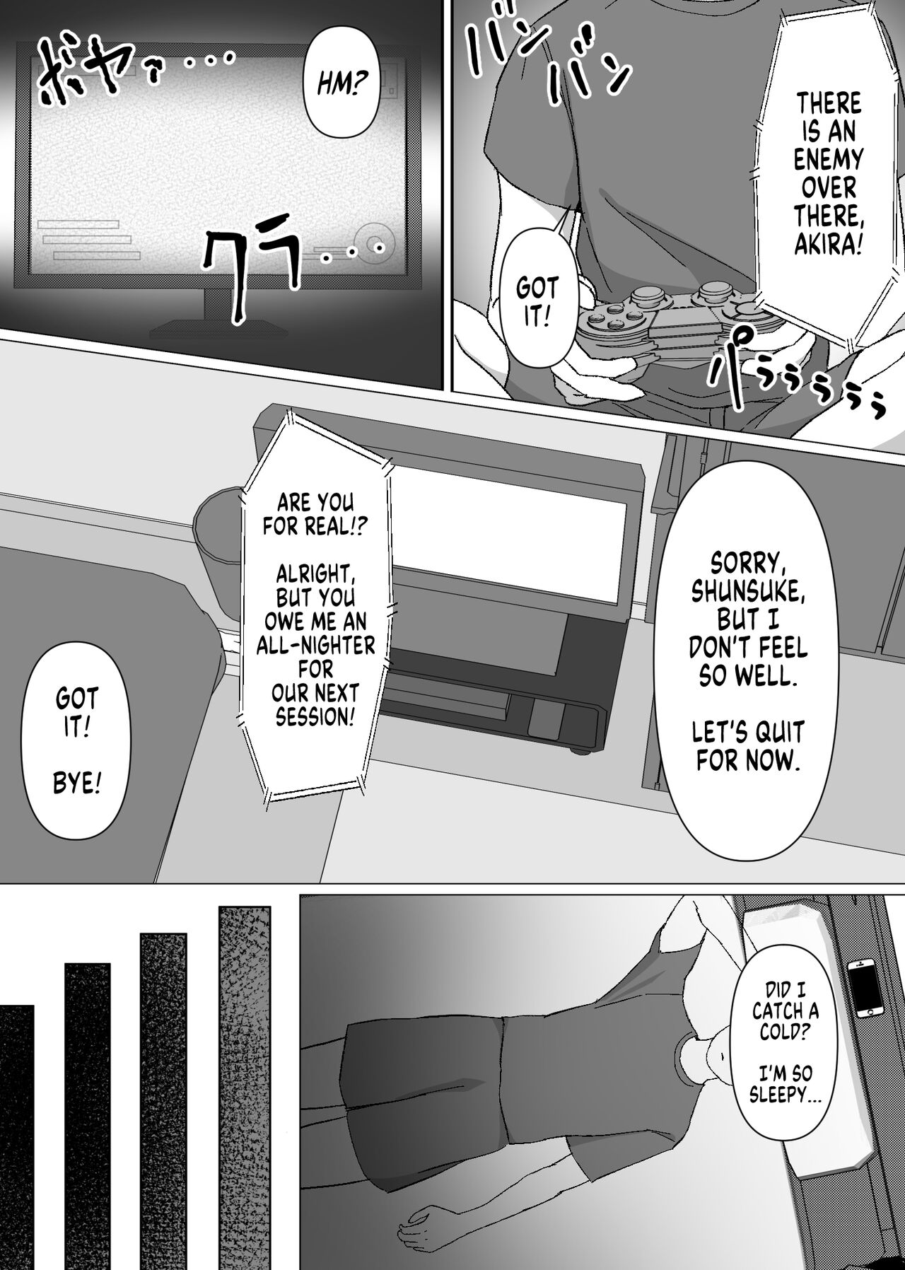 [Meteor-ya (Tennouzu Meteor)]TS Shitara Dosukebe Osananajimi no Onegai o Kotowarikirezu ni Namapako Saremakucchatta Hanashi[English] [SachiKing] Page 2
