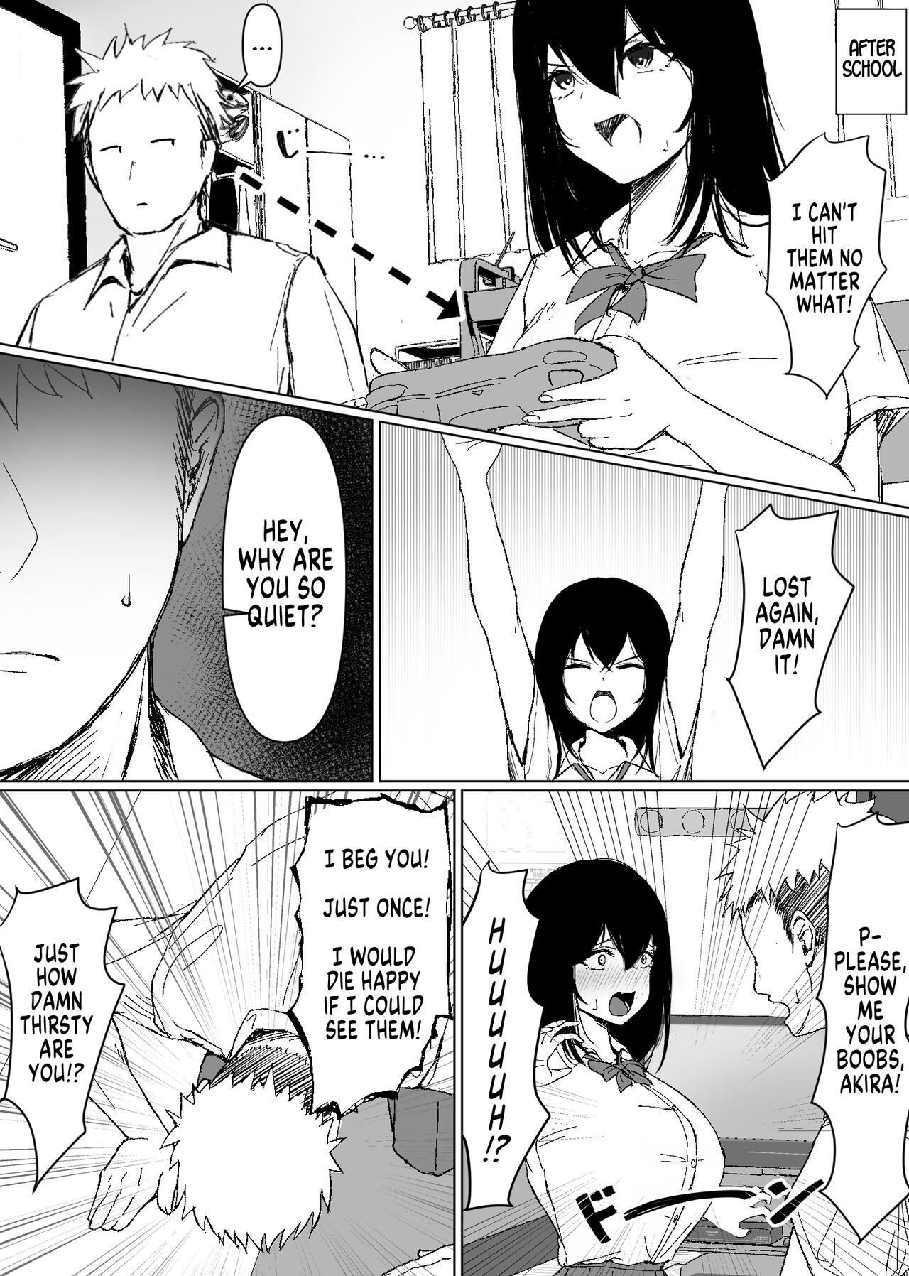 [Meteor-ya (Tennouzu Meteor)]TS Shitara Dosukebe Osananajimi no Onegai o Kotowarikirezu ni Namapako Saremakucchatta Hanashi[English] [SachiKing] Page 9