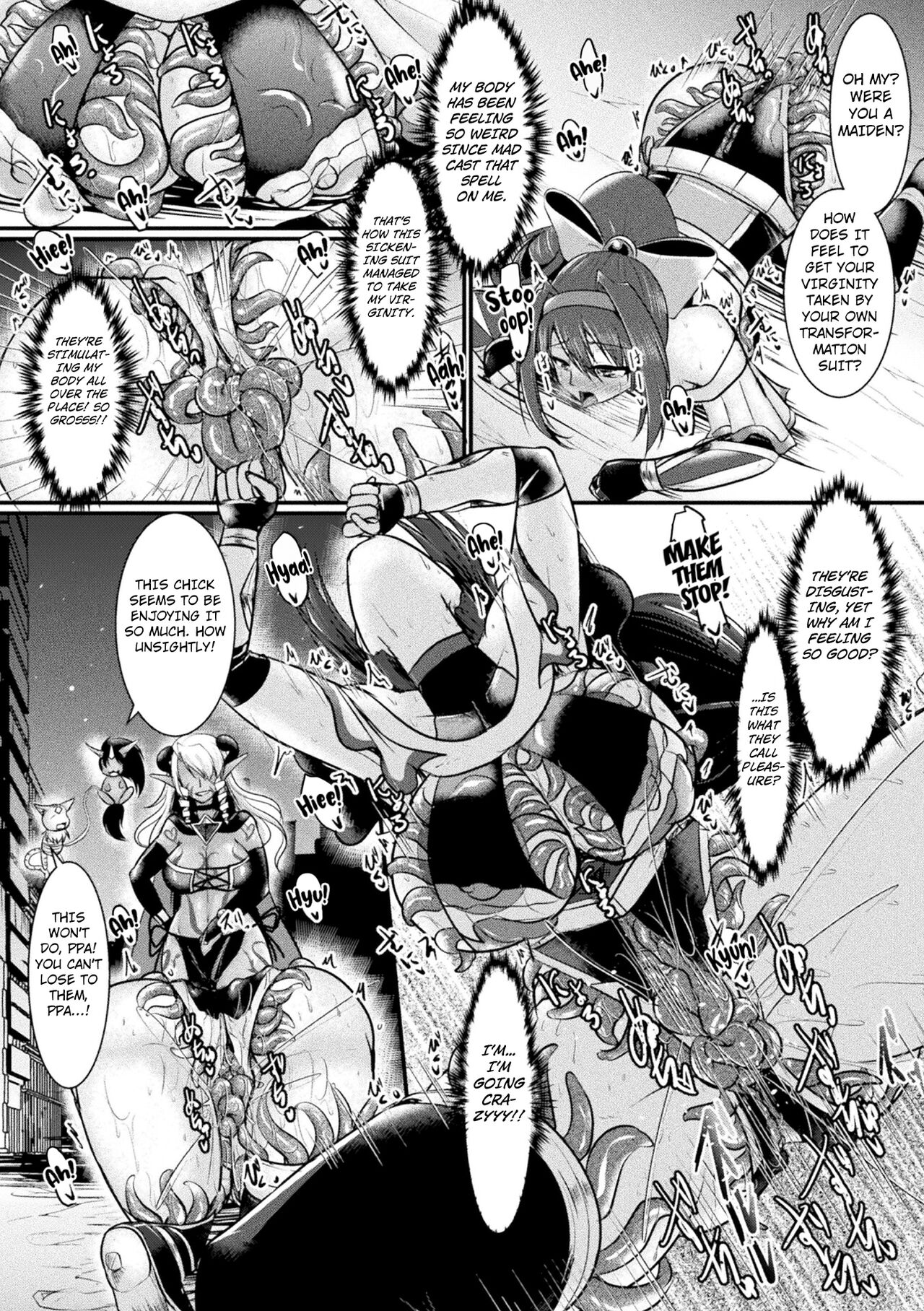 [Seres Ryuu]Yoru no Onna Kenshi Night Scarlet | The Fist Fighter Night Scarlet(2D Comic Magazine Shokushu Suits Ryoujoku Kegareta Ishou ni Okasareru Seigi no Heroine Vol. 1) [English] [Kuraudo] [Digital] Page 14