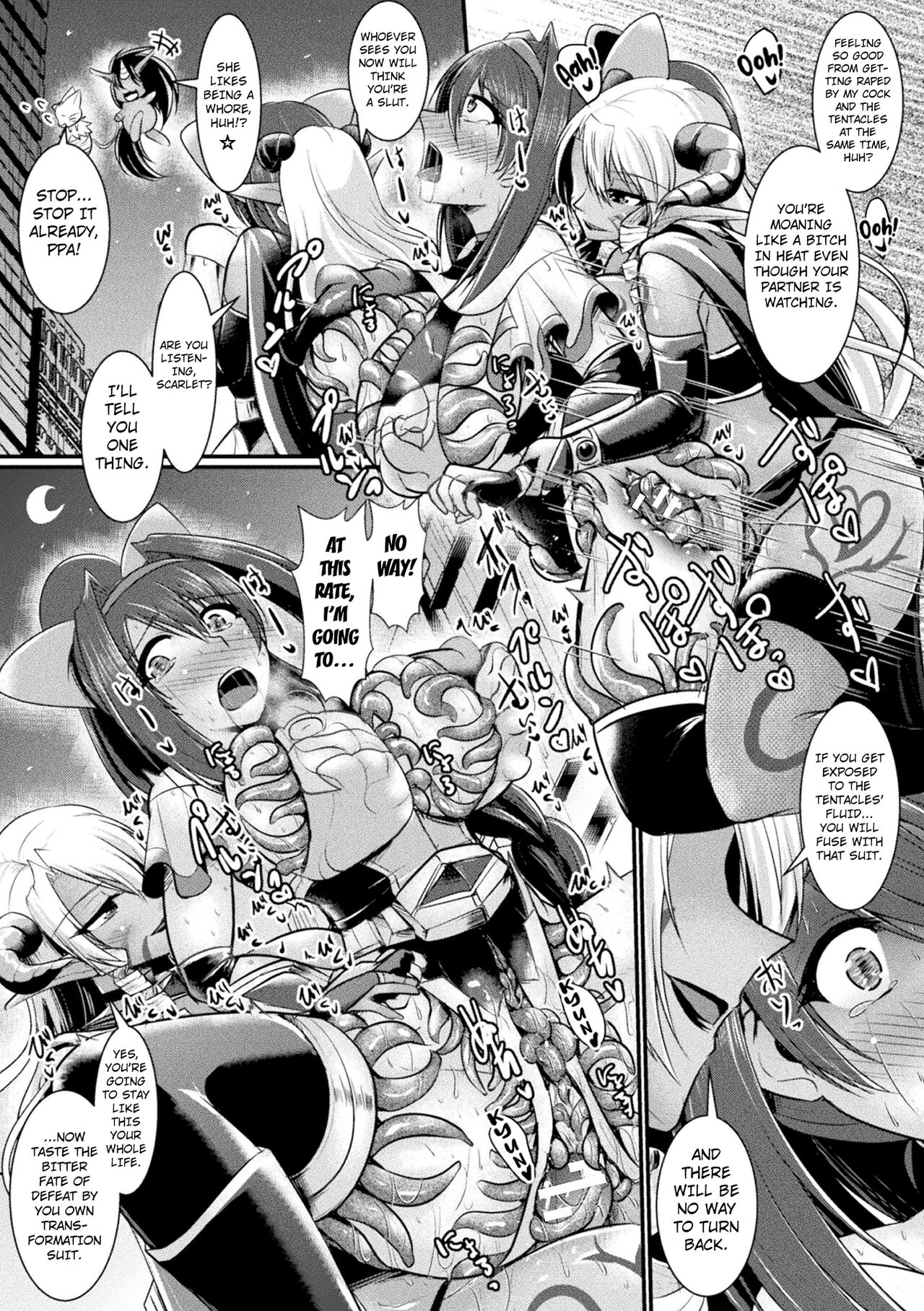 [Seres Ryuu]Yoru no Onna Kenshi Night Scarlet | The Fist Fighter Night Scarlet(2D Comic Magazine Shokushu Suits Ryoujoku Kegareta Ishou ni Okasareru Seigi no Heroine Vol. 1) [English] [Kuraudo] [Digital] Page 17