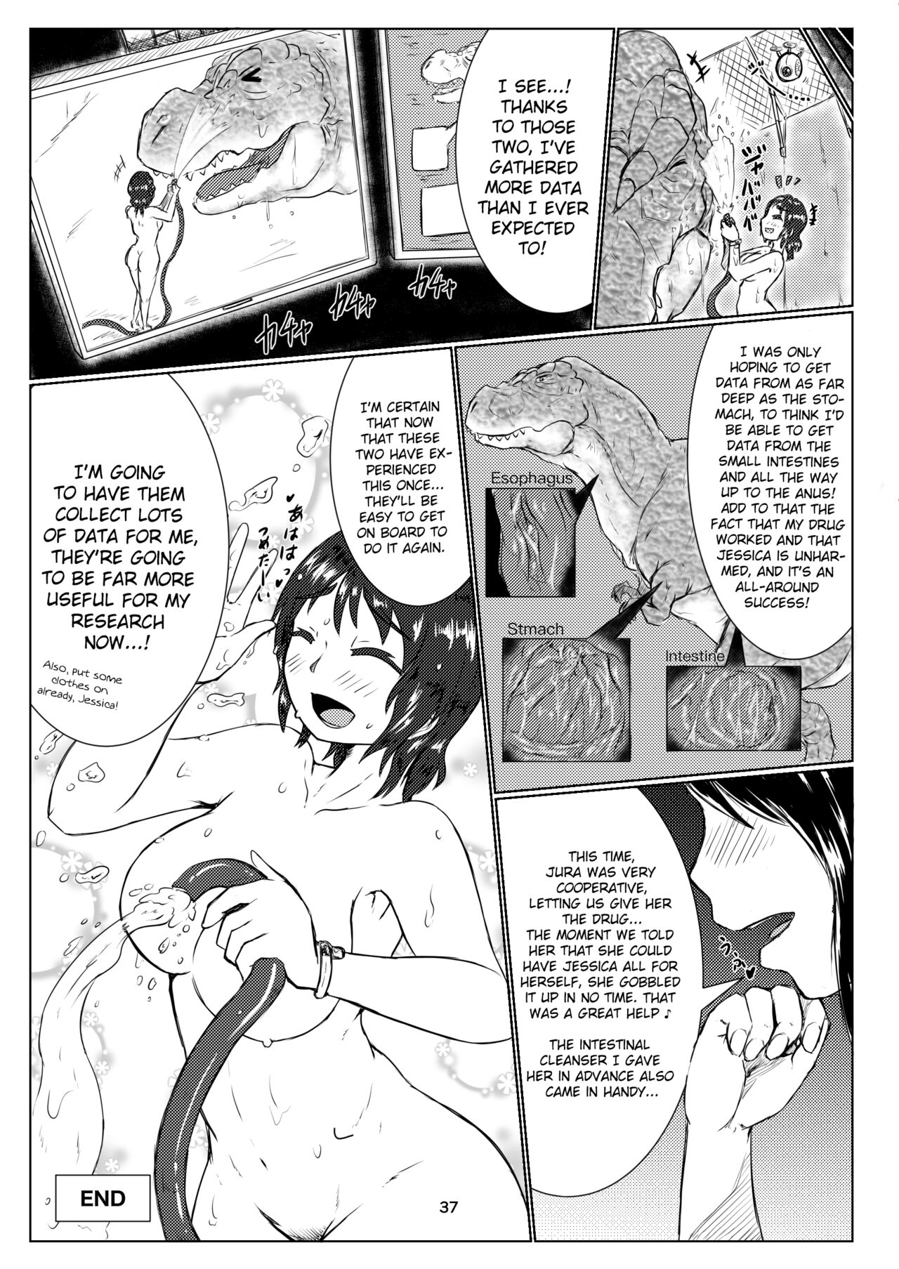 [Toufuya (kaname)]thiranosaurusu ni vore ma reru dake no o hanasi[English] [Digital] [ChoriScans] Page 37