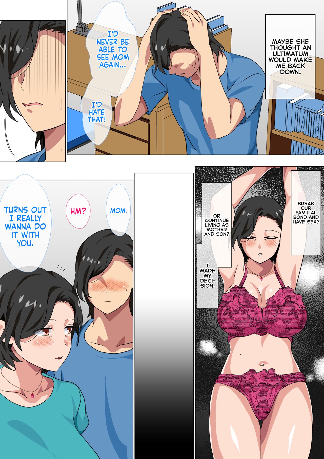 [Circle Spice]Hahaoya ni Kokuhaku Shitara Ichinichi dake Sex o Sasete Kureta Hanashi | I Confessed to My Mom and She Let Me Have a One-Day-Only Sex-Fest[English] [korafu] Page 10