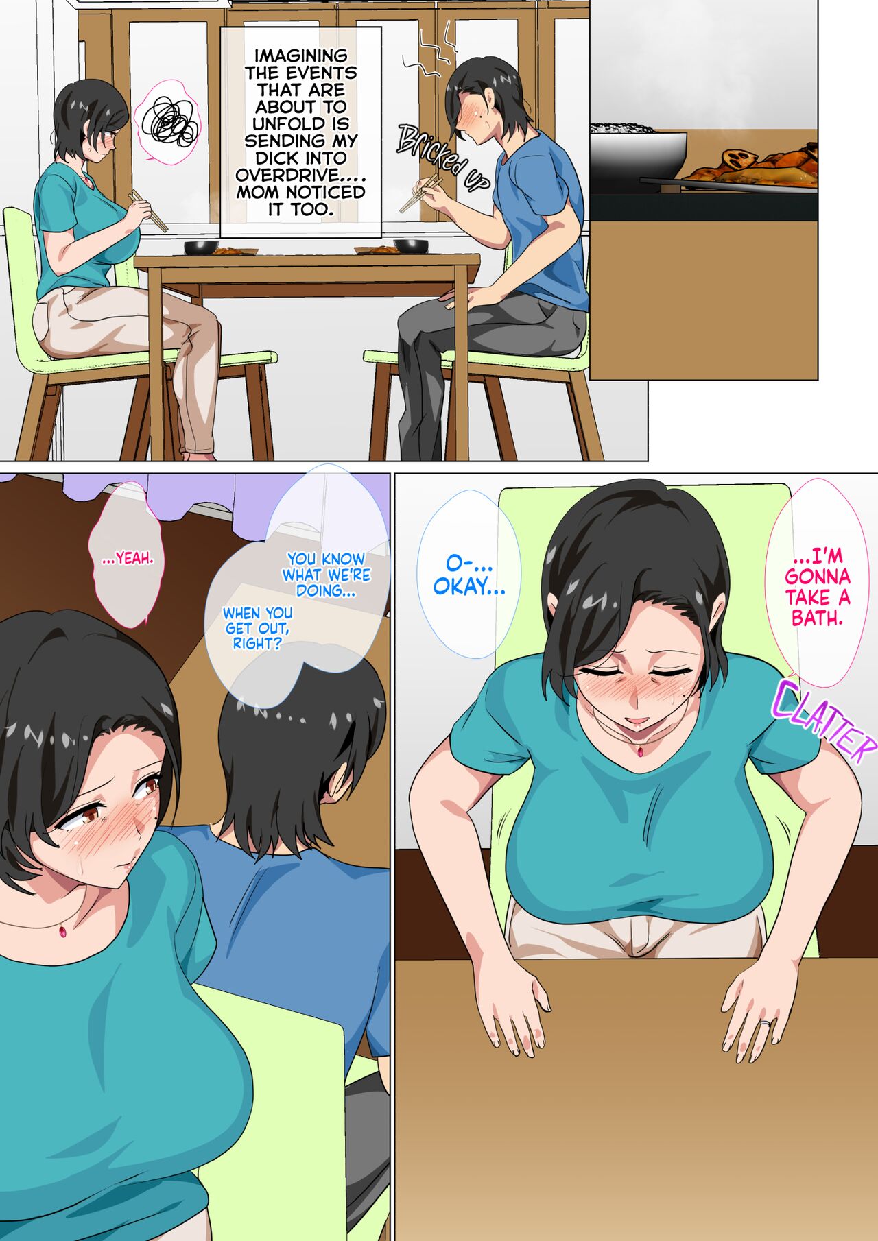 [Circle Spice]Hahaoya ni Kokuhaku Shitara Ichinichi dake Sex o Sasete Kureta Hanashi | I Confessed to My Mom and She Let Me Have a One-Day-Only Sex-Fest[English] [korafu] Page 12