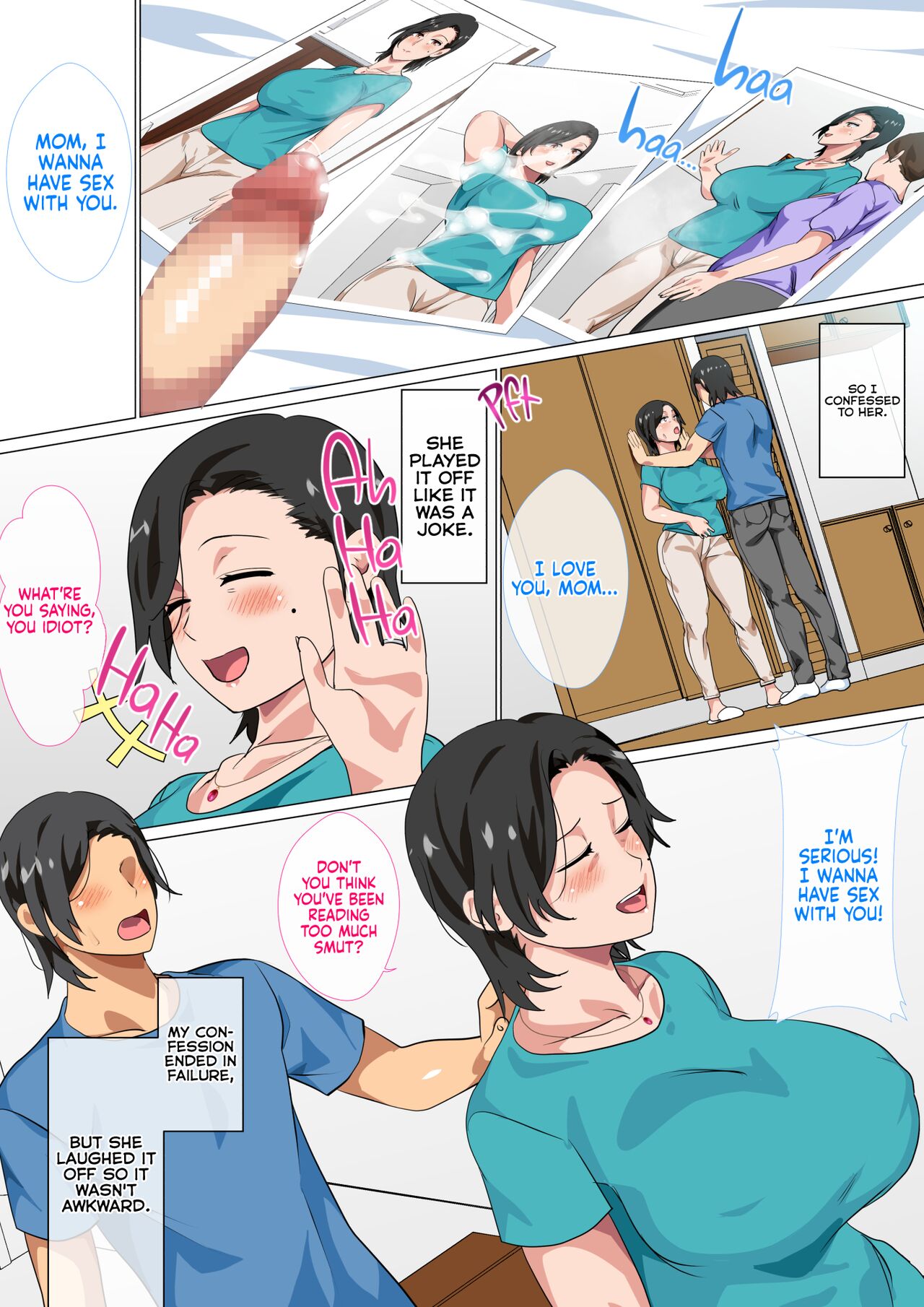 [Circle Spice]Hahaoya ni Kokuhaku Shitara Ichinichi dake Sex o Sasete Kureta Hanashi | I Confessed to My Mom and She Let Me Have a One-Day-Only Sex-Fest[English] [korafu] Page 6