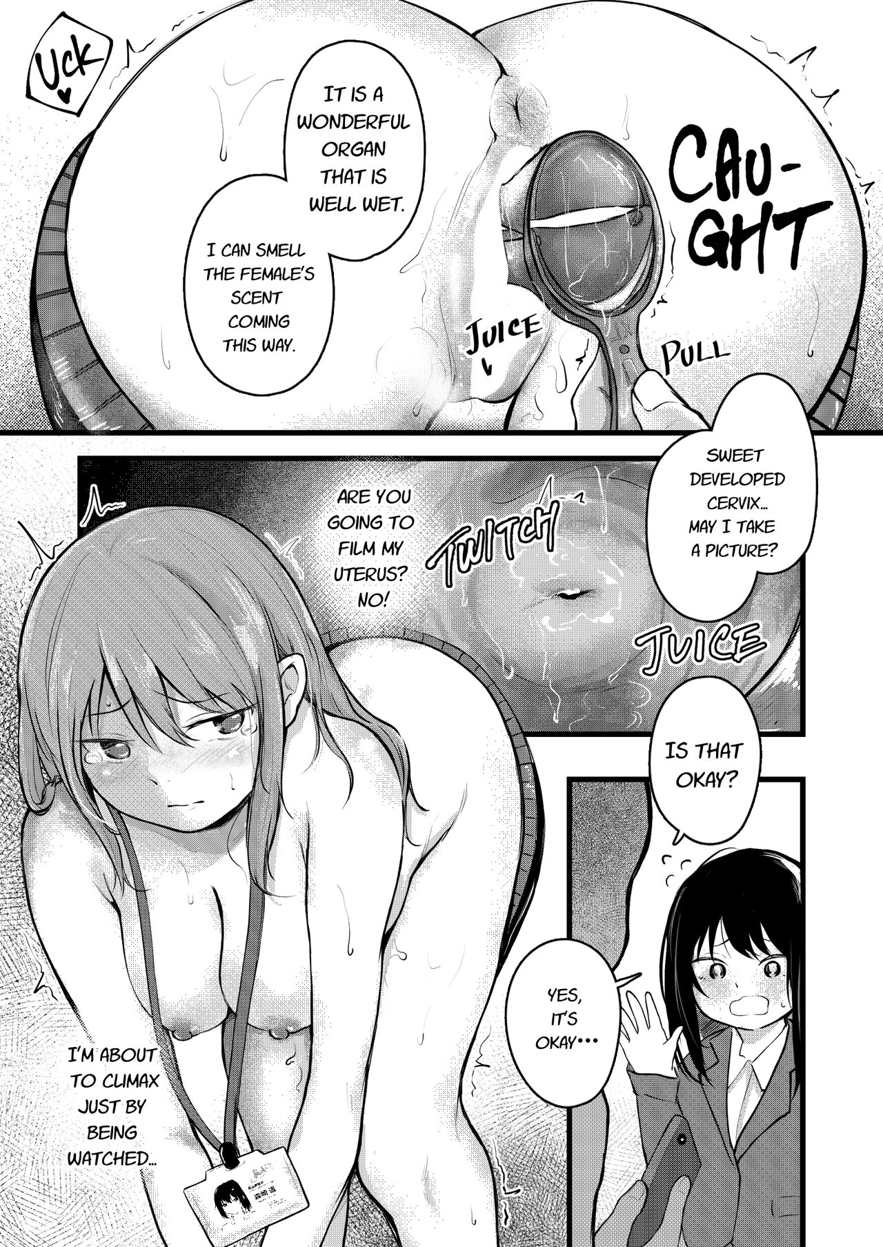 [Mokataki]Shikyuu Satsuei, Soshite Zecchou e[Japanese, English] Page 6