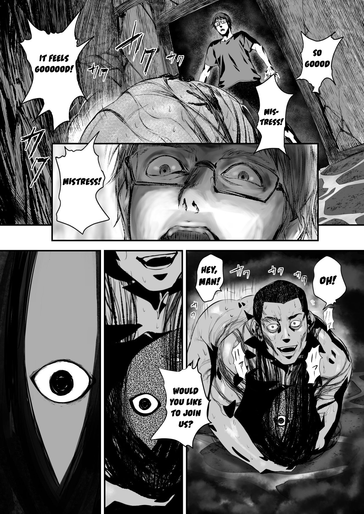 [Pink Sakuhin Okiba (Pink Taro)]Hairyokan de no Ero Kyoufu Taiken | A Terrifying Erotic Experience at an Abandoned Inn[English] [LoF] Page 39