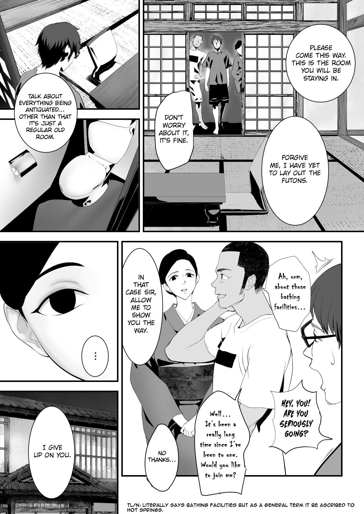 [Pink Sakuhin Okiba (Pink Taro)]Hairyokan de no Ero Kyoufu Taiken | A Terrifying Erotic Experience at an Abandoned Inn[English] [LoF] Page 7