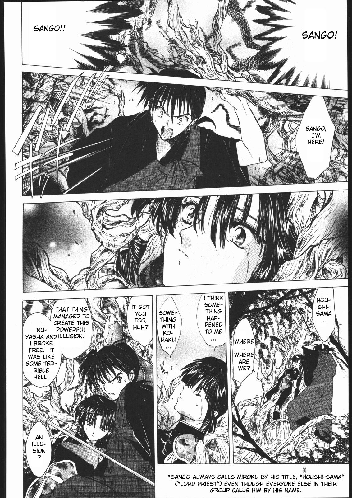 (C60) [Toko-ya (HEIZO, Kitoen)]Muku no Chi o Nagasu Ude | HOW TO SHED THE BLOOD OF INNOCENCE(Inuyasha) [English] [Colorized] Page 28