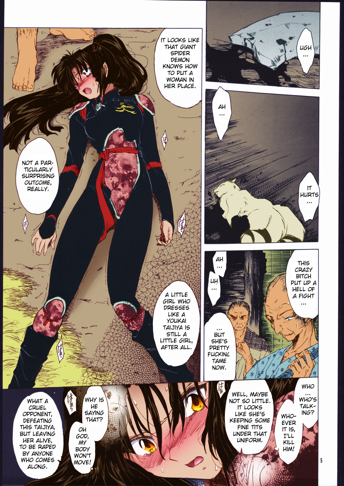 (C60) [Toko-ya (HEIZO, Kitoen)]Muku no Chi o Nagasu Ude | HOW TO SHED THE BLOOD OF INNOCENCE(Inuyasha) [English] [Colorized] Page 3
