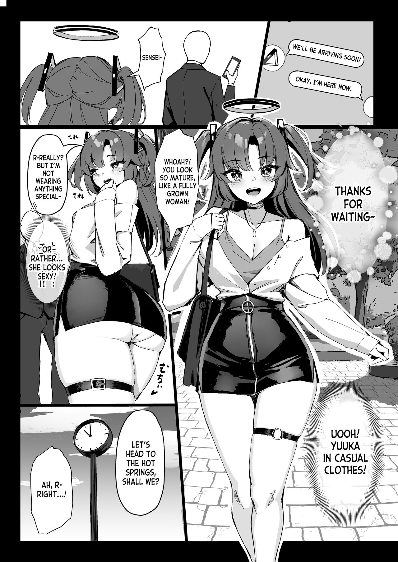 [Hoyhoy Colo]Seminar Kaikei wa Ecchi ga Shitai. Onsen Hen Zenpen - The accountant at seminar wants to have sex.(Blue Archive) [English] [desudesu] [Digital] Page 4
