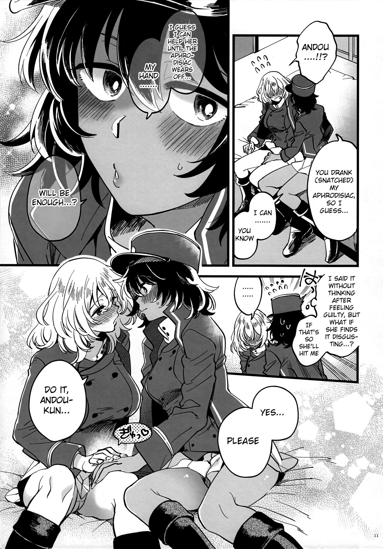 [Sonotaozey (Yukataro)]Tojikomerarete Kusuri Nonde Sorekara no Aida(Girls und Panzer) [English] [Raknnkarscans] Page 10
