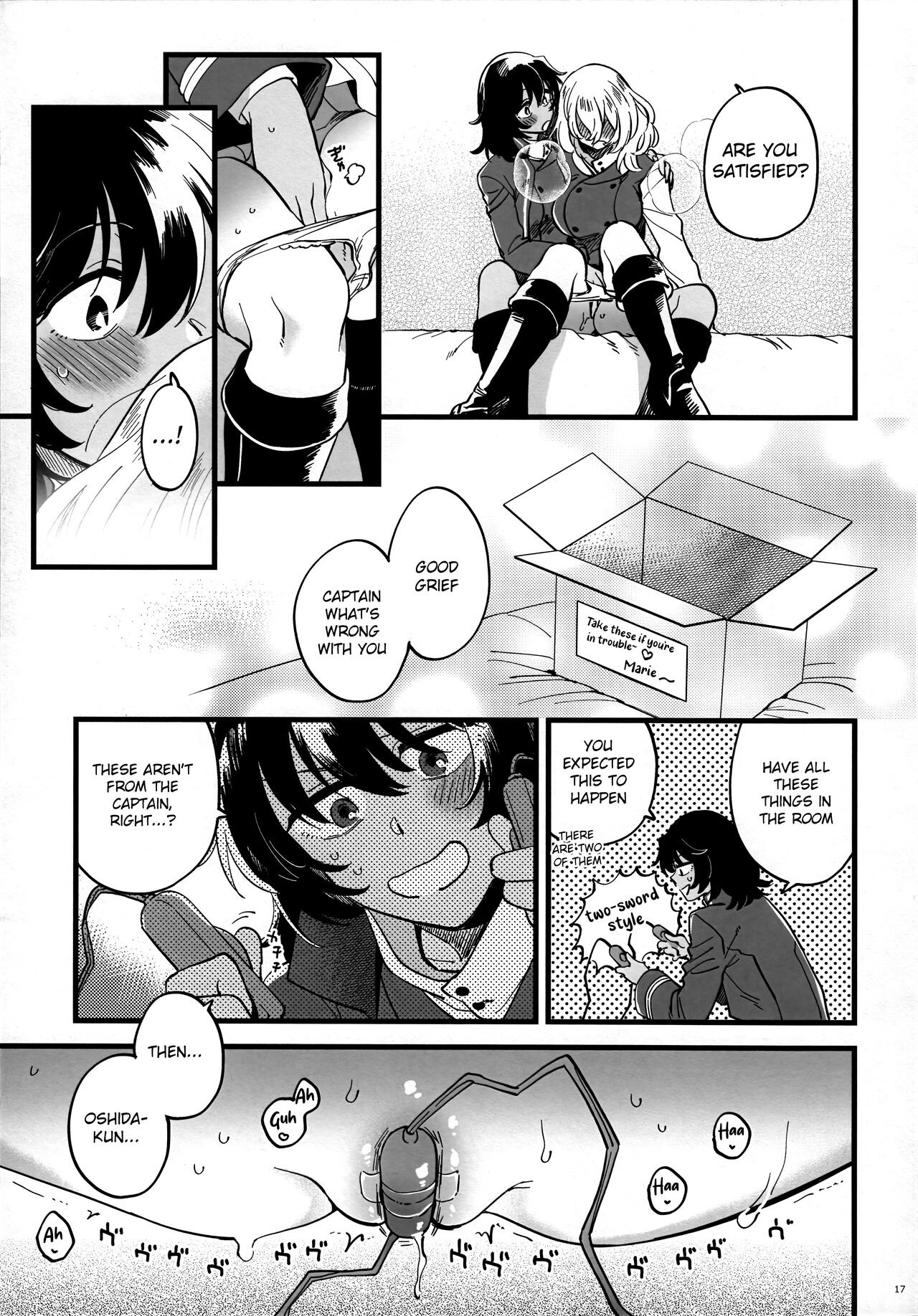 [Sonotaozey (Yukataro)]Tojikomerarete Kusuri Nonde Sorekara no Aida(Girls und Panzer) [English] [Raknnkarscans] Page 16
