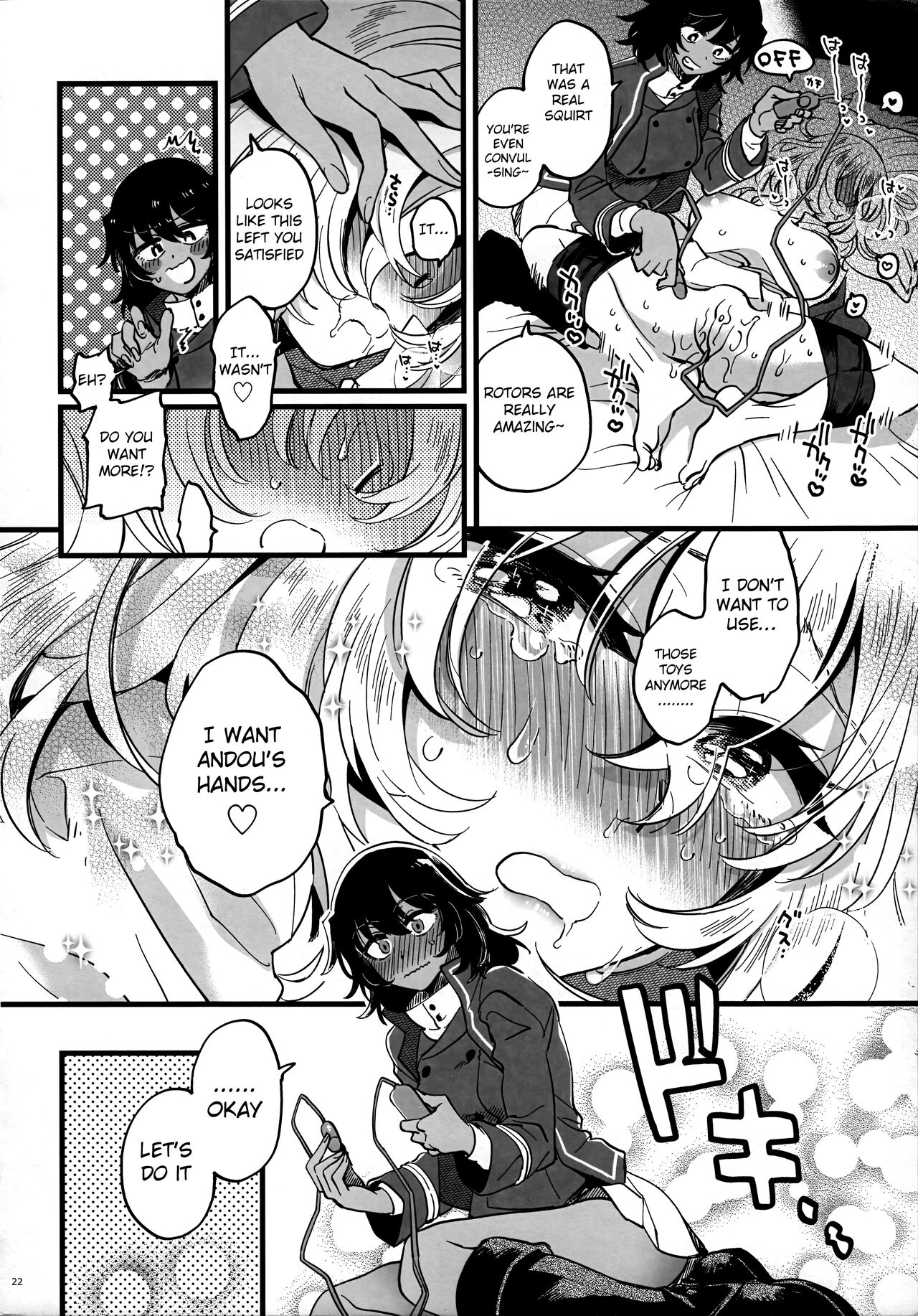 [Sonotaozey (Yukataro)]Tojikomerarete Kusuri Nonde Sorekara no Aida(Girls und Panzer) [English] [Raknnkarscans] Page 21