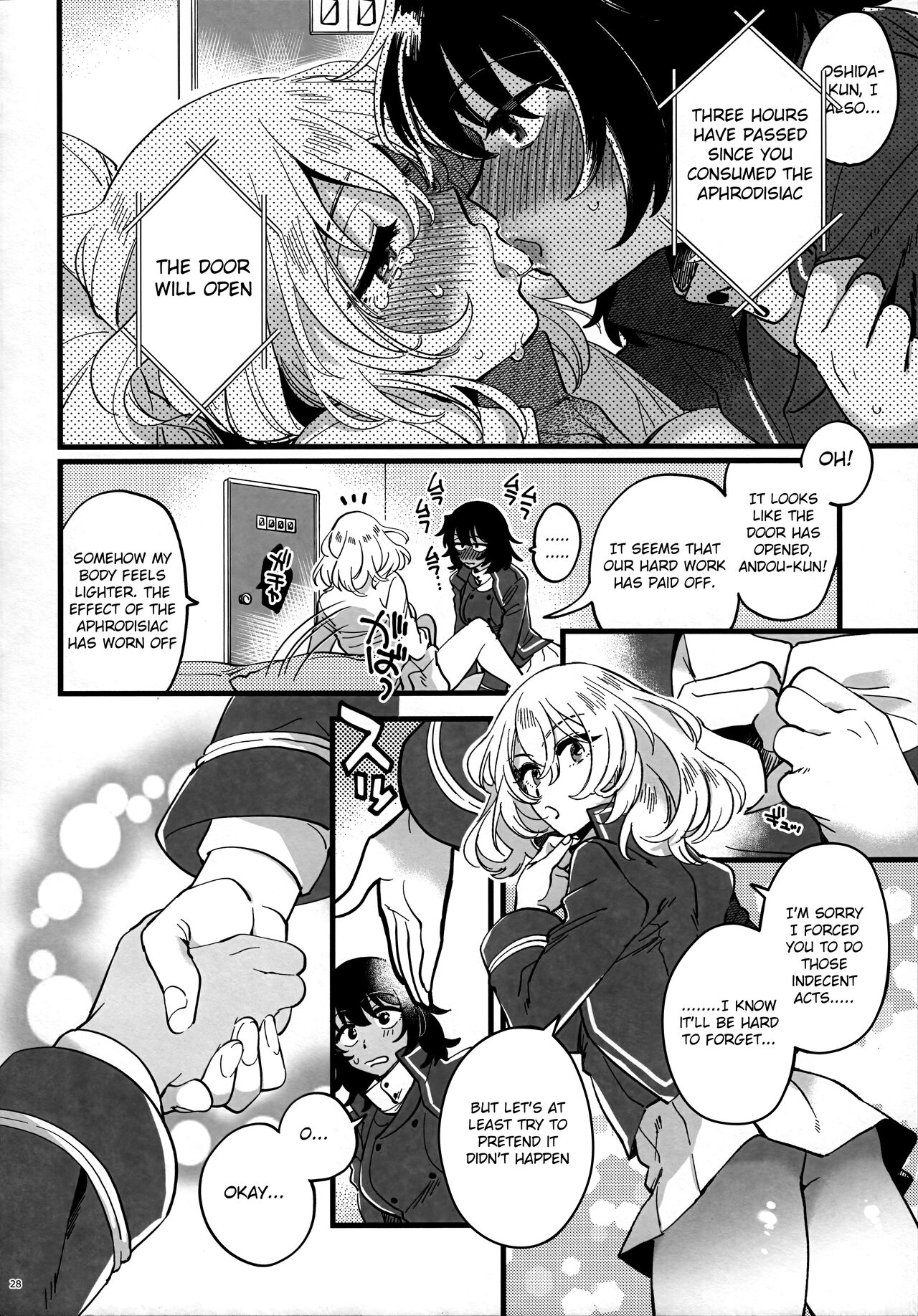 [Sonotaozey (Yukataro)]Tojikomerarete Kusuri Nonde Sorekara no Aida(Girls und Panzer) [English] [Raknnkarscans] Page 27