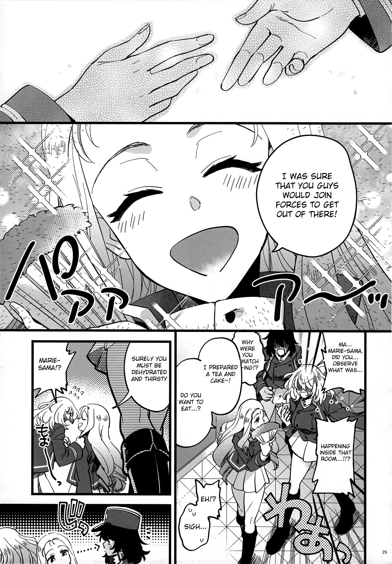 [Sonotaozey (Yukataro)]Tojikomerarete Kusuri Nonde Sorekara no Aida(Girls und Panzer) [English] [Raknnkarscans] Page 28