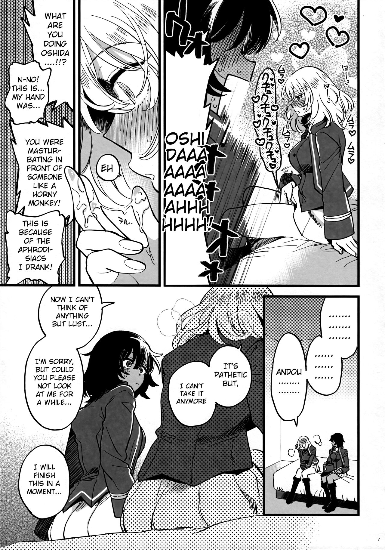 [Sonotaozey (Yukataro)]Tojikomerarete Kusuri Nonde Sorekara no Aida(Girls und Panzer) [English] [Raknnkarscans] Page 6