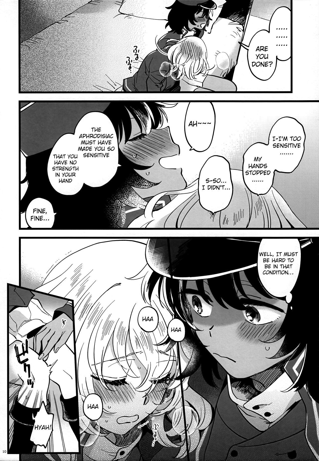[Sonotaozey (Yukataro)]Tojikomerarete Kusuri Nonde Sorekara no Aida(Girls und Panzer) [English] [Raknnkarscans] Page 9