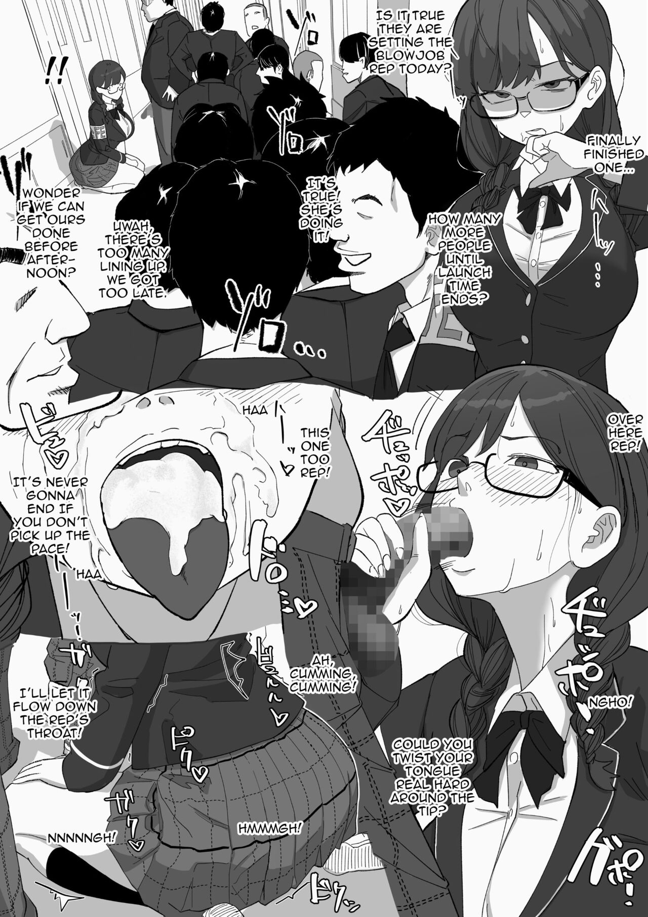 [Wakabatei]Fellatio Iinchou | Blowjob President[English] {Doujins.com} Page 9
