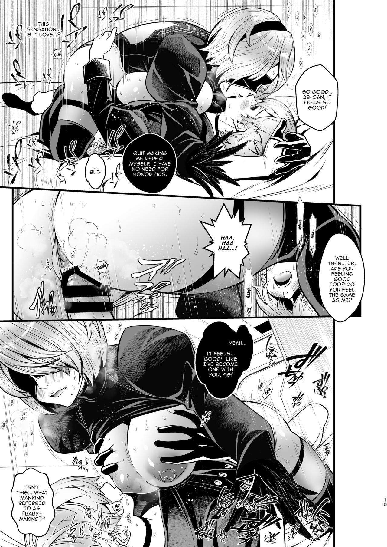[Metabo Offensive Smell Uproar (Itachou)]Onna Senshinokyuusoku | Female Warrior Rest(Nier: Automata) [English] {Doujins.com} [Digital] Page 14
