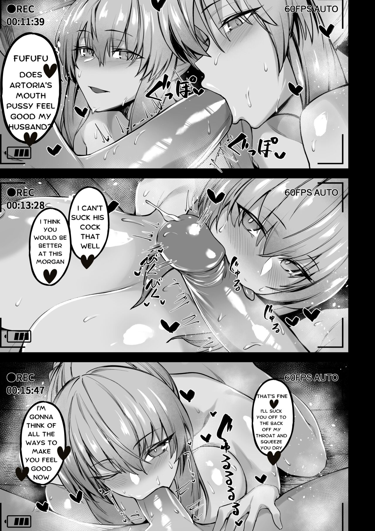 (C101) [ZENTANGLE (Hirasawa Zen)]Morgan to Saber Alter no Tane Shibori Nikki | Morgan and Her Sister's (Artoria Alter) Semen Squeezing Diary(Fate/Grand Order) [English] [Stanley] Page 13