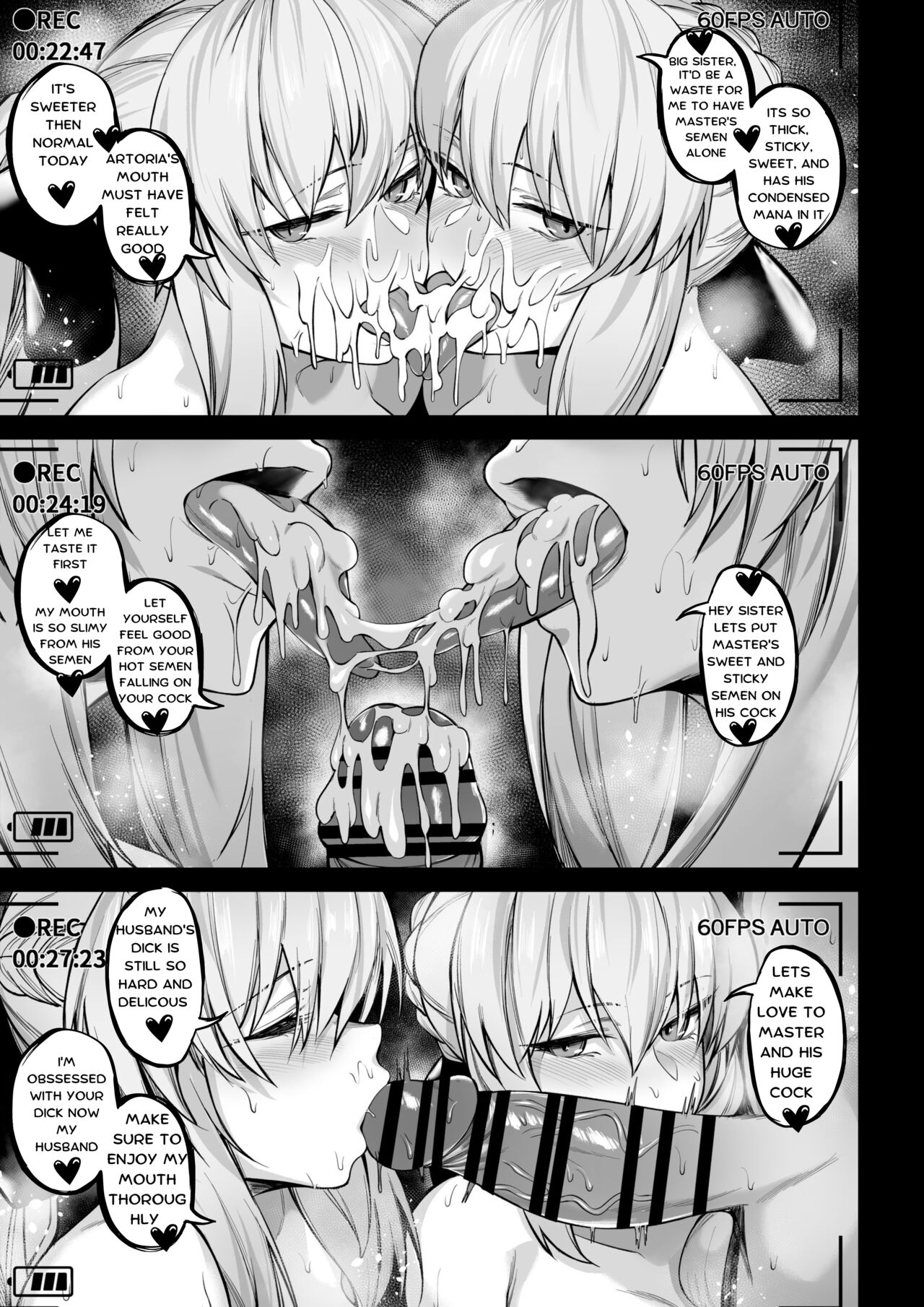 (C101) [ZENTANGLE (Hirasawa Zen)]Morgan to Saber Alter no Tane Shibori Nikki | Morgan and Her Sister's (Artoria Alter) Semen Squeezing Diary(Fate/Grand Order) [English] [Stanley] Page 15