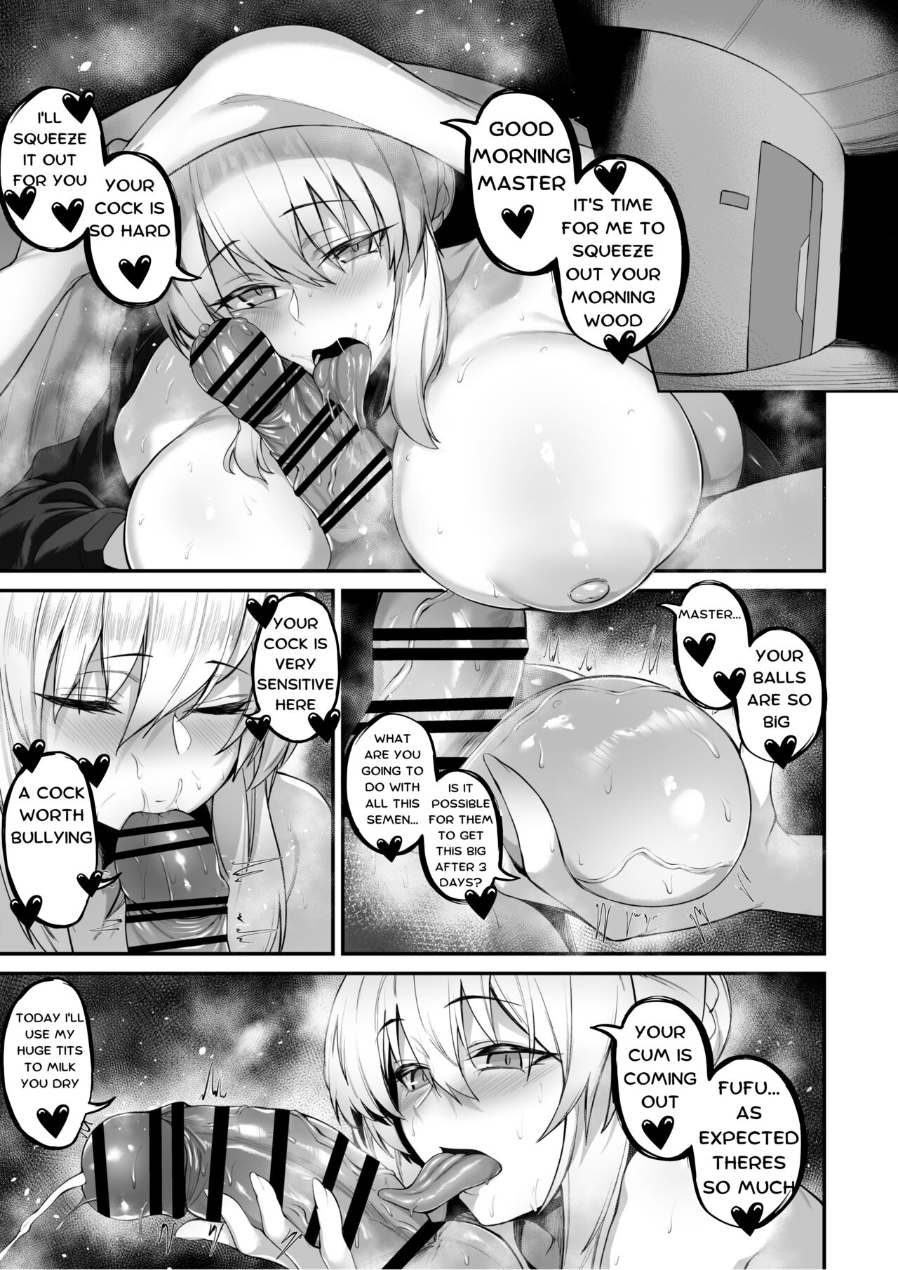 (C101) [ZENTANGLE (Hirasawa Zen)]Morgan to Saber Alter no Tane Shibori Nikki | Morgan and Her Sister's (Artoria Alter) Semen Squeezing Diary(Fate/Grand Order) [English] [Stanley] Page 5