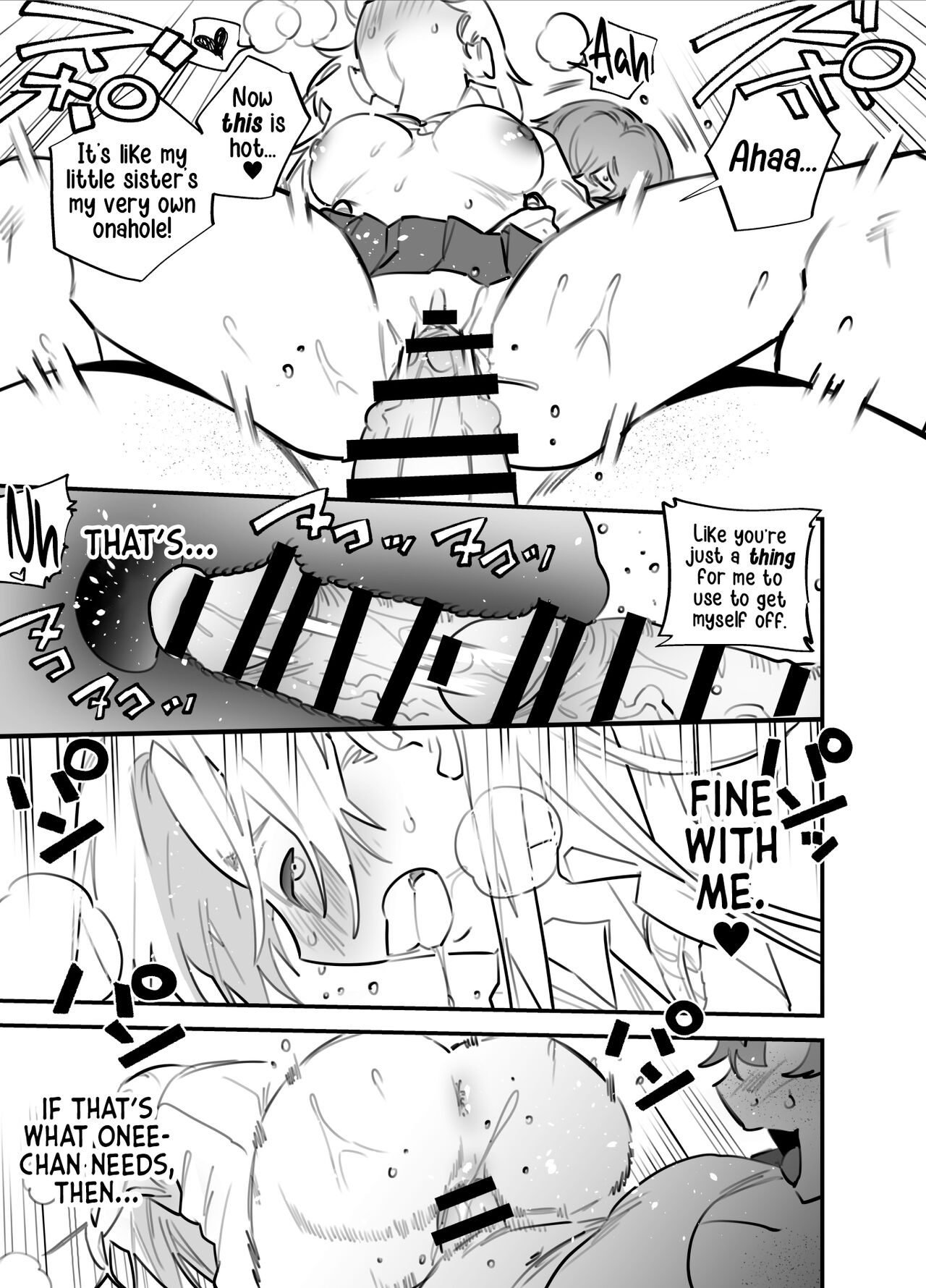 [Tosha Pink (Chimeda)]Hitorijime - Futanari Ane x Imouto | All Mine - Futa Older Sister x Little Sister[English] [Mr_Person] Page 12