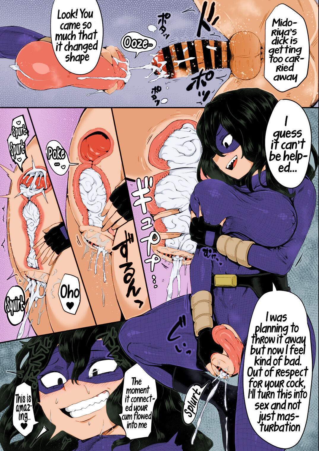 [slime_eer (Nutaunagi)]Boku to Nottori Villain Nakademia Vol. 4 | My, and the body-snatcher villain's Creampiedemia Vol. 4(Boku no Hero Academia) [English] [Hikari no Kaze] [Colorized Miss One Life] [Digital] [Continues 2/3] Page 9