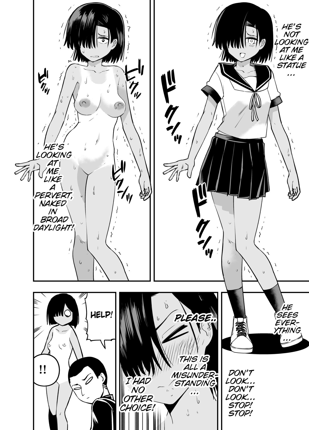[Sochiin Shounen Gasshoudan (Ashikoshi Gakugaku Iwashi Tarou)]Watashi wa Tanin ni Mirarete Koufun suru Hentai Janai noni | I'm Not Some Pervert Who Gets Off On Being Watched!![English] Page 16