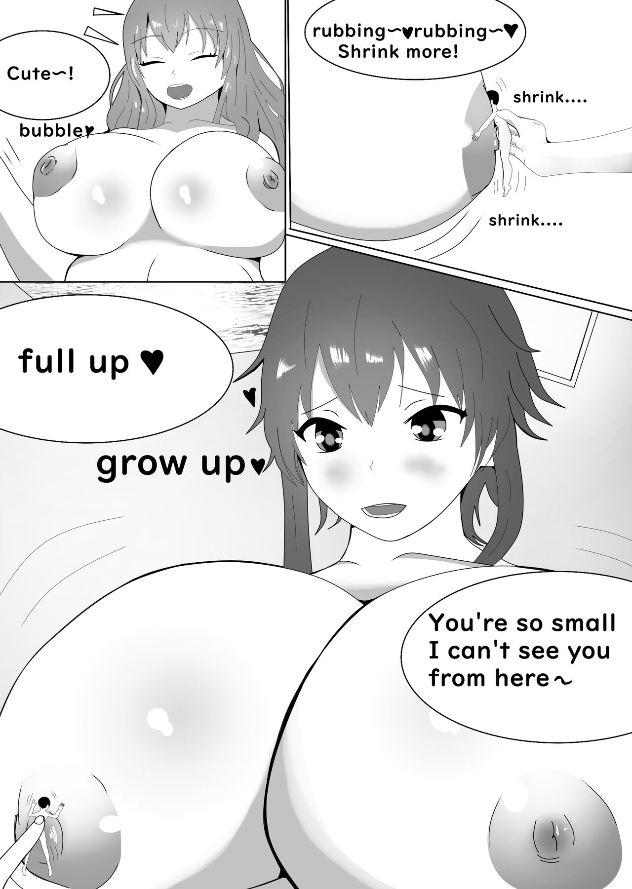 [MyuneShrinker]A woman Who Gets Bigger And A Man Who Gets Smaller Page 8