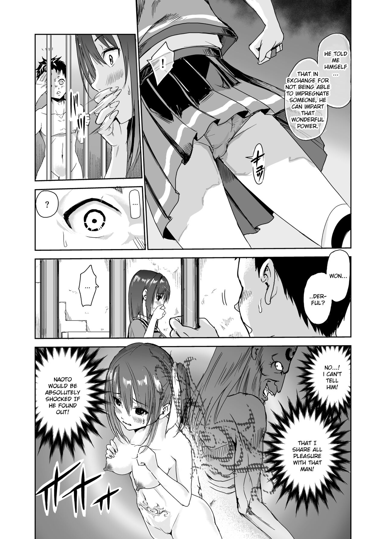 [Raid Socks (Tricky)]Tsuyagari Mura 3 ~Kareshi o Mamoru Tame Hikyou no Mura de Kyousei Gohoushi & NTR Sex~[English] [Ruru Scanlations] Page 10