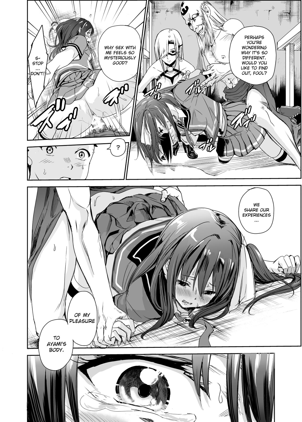 [Raid Socks (Tricky)]Tsuyagari Mura 3 ~Kareshi o Mamoru Tame Hikyou no Mura de Kyousei Gohoushi & NTR Sex~[English] [Ruru Scanlations] Page 28